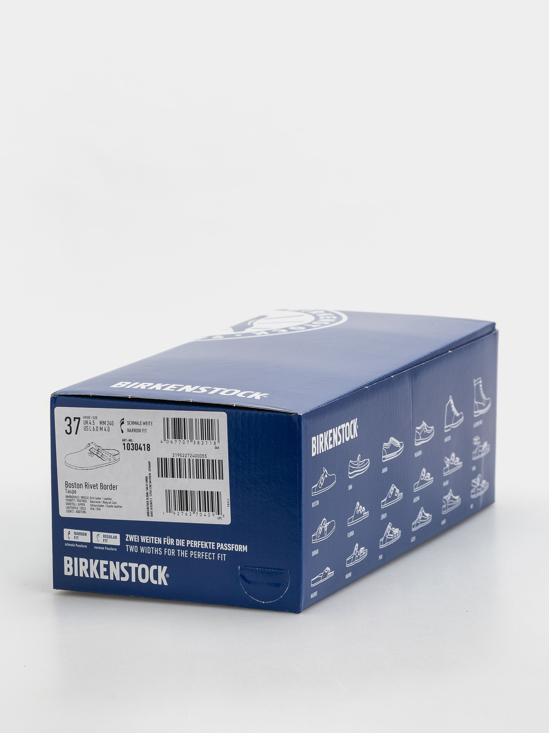 Șlapi Birkenstock Boston Rivets Suede Leather Narrow Wmn (taupe)