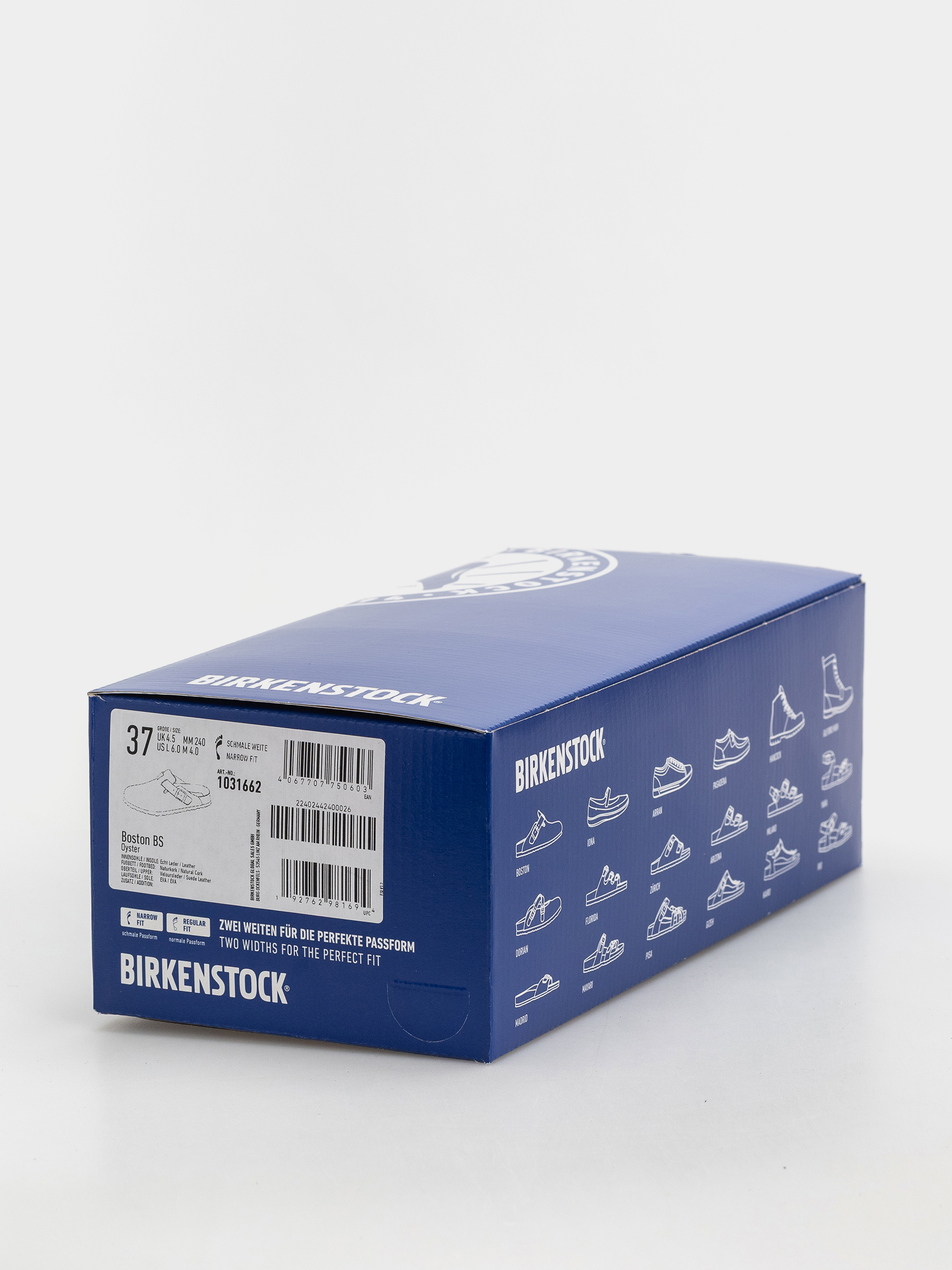 Șlapi Birkenstock Boston Suede Leather Narrow (oyster)