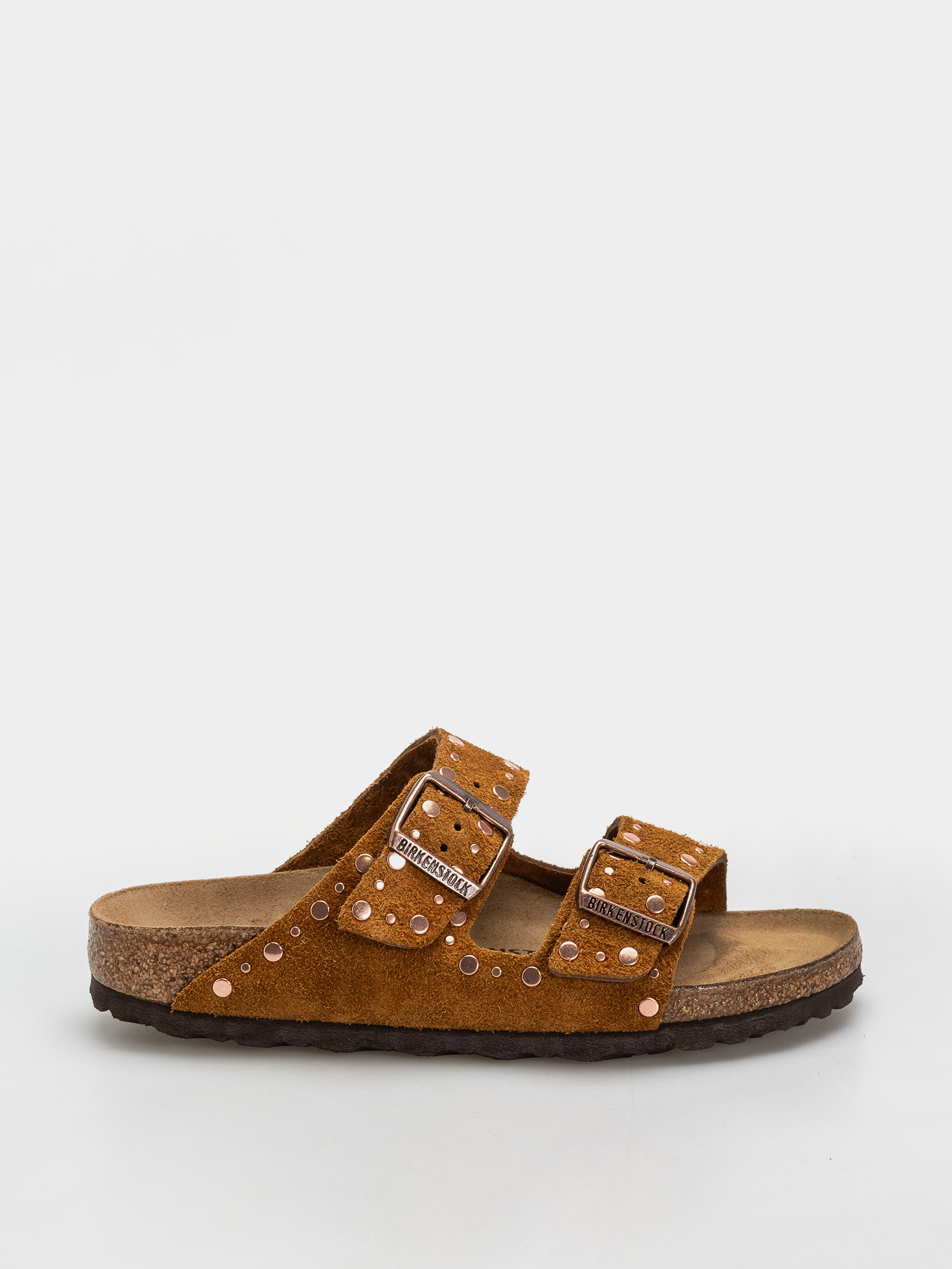 Șlapi Birkenstock Arizona Rivets Suede Leather Narrow Wmn