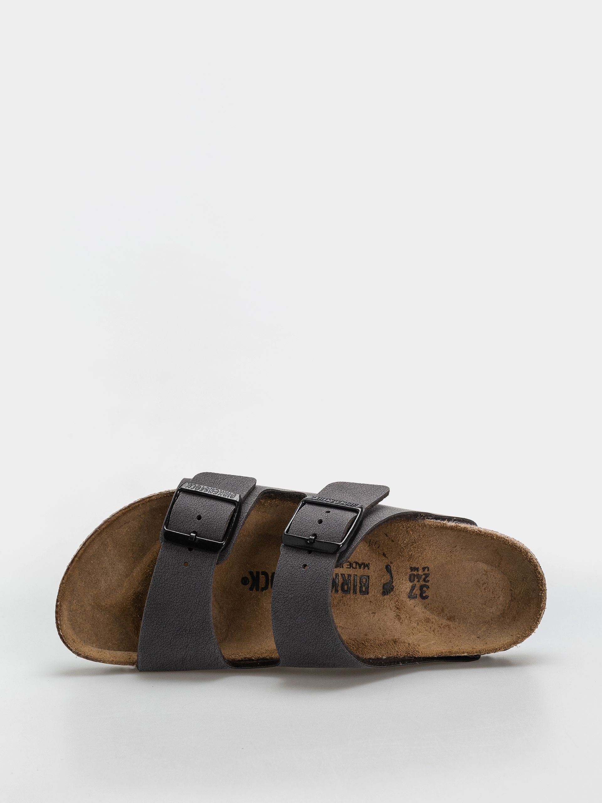 Șlapi Birkenstock Arizona Birkibuc Narrow (velvet gray/black)