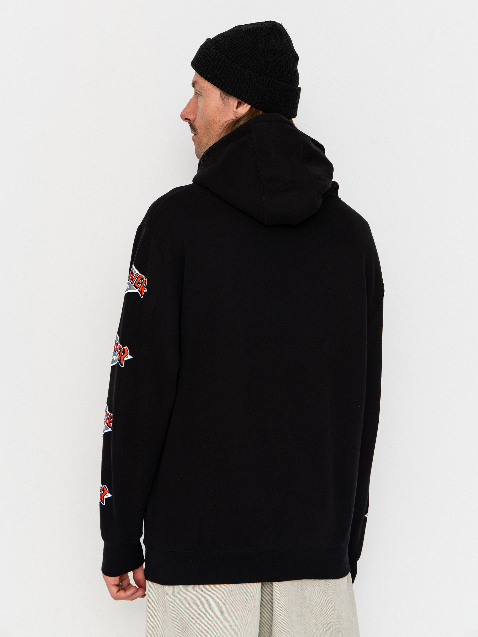 Hanorac cu glugă HUF X Thrasher Logo HD (black)