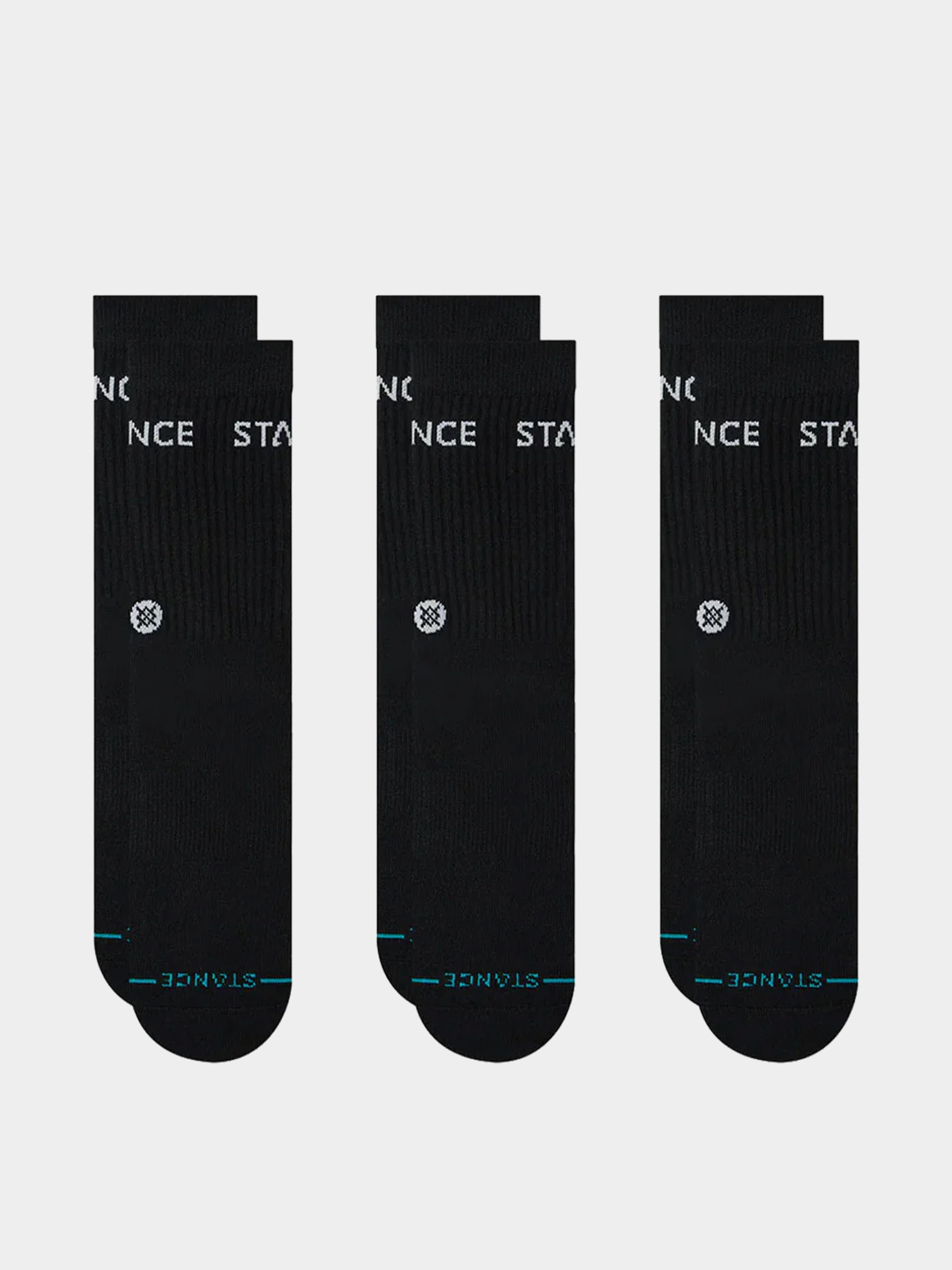 Șosete Stance Origin 3 Pack Quarter (black)