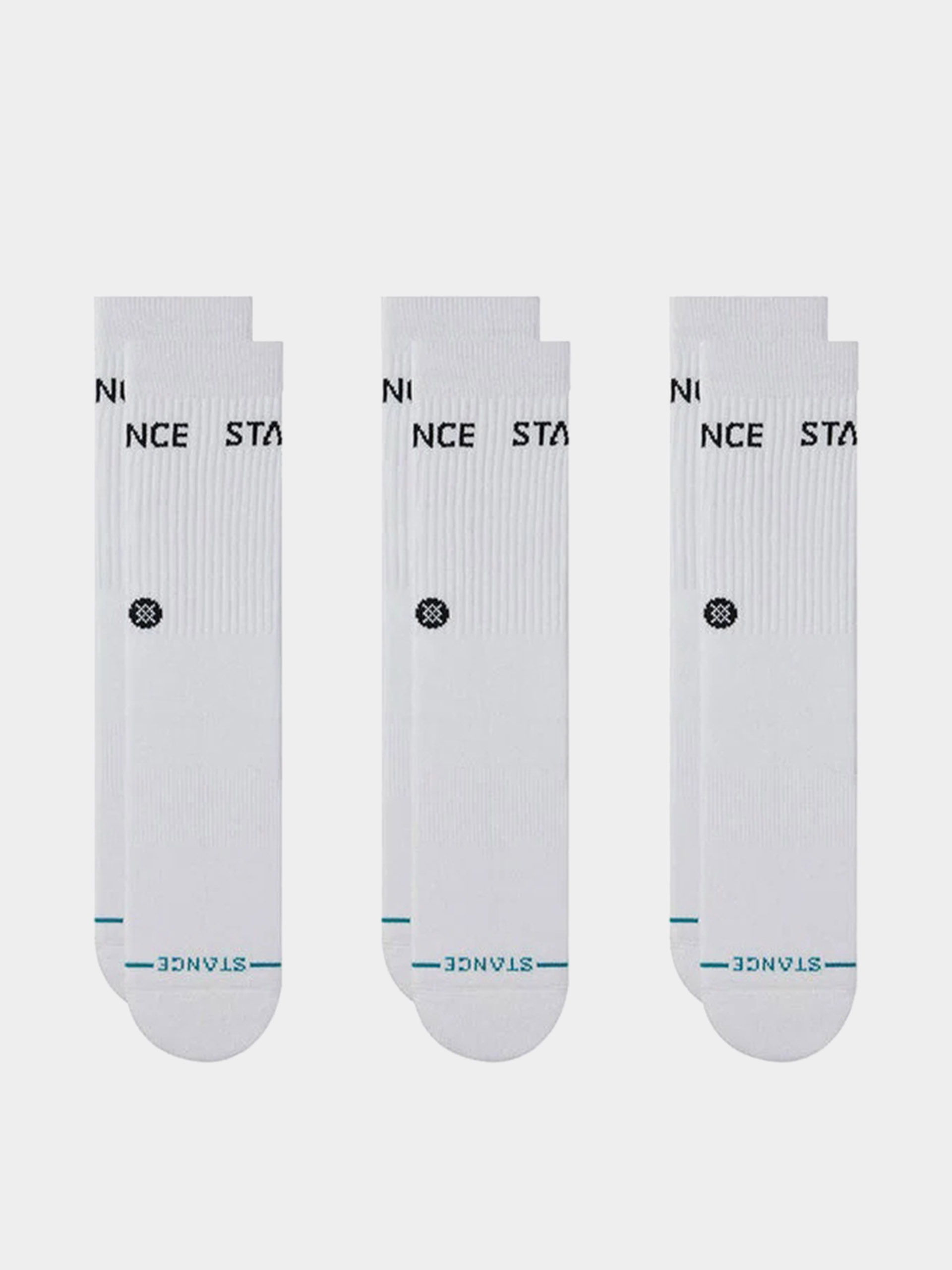Șosete Stance Origin 3 Pack Quarter (white)