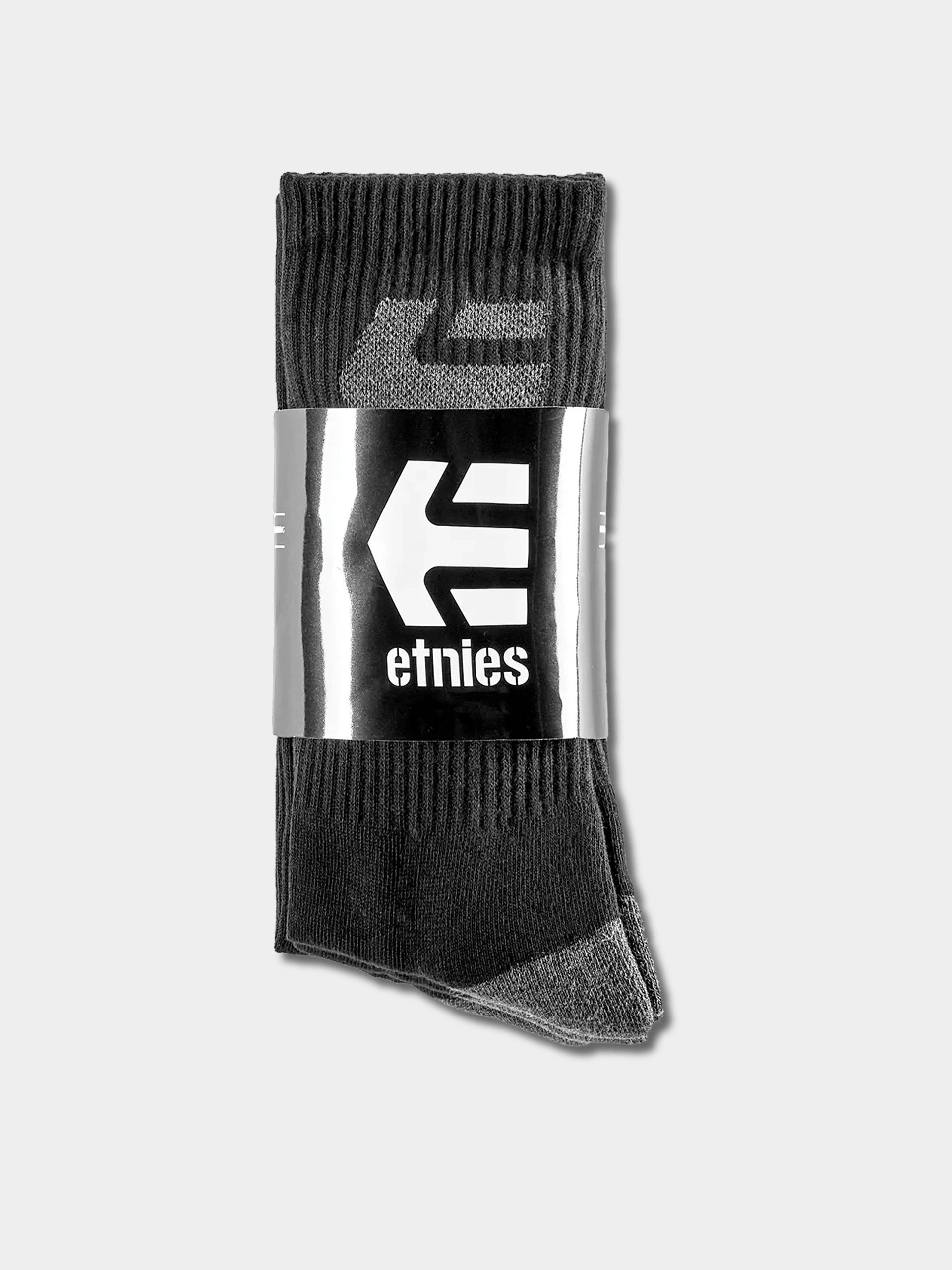 Șosete Etnies Stencil Icon 3 Pack (black)