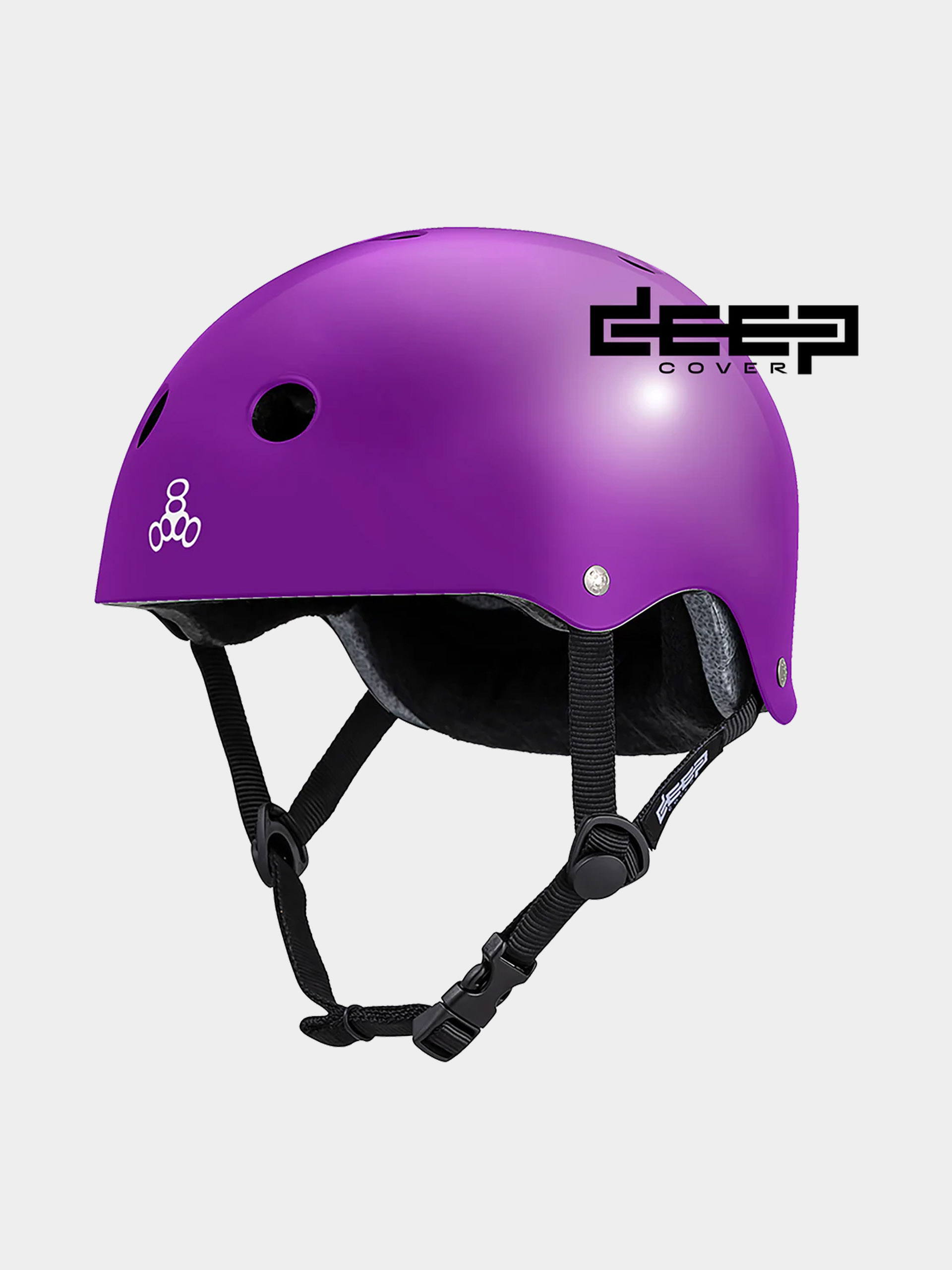 Cască Triple Eight Deep Cover (purple gloss)