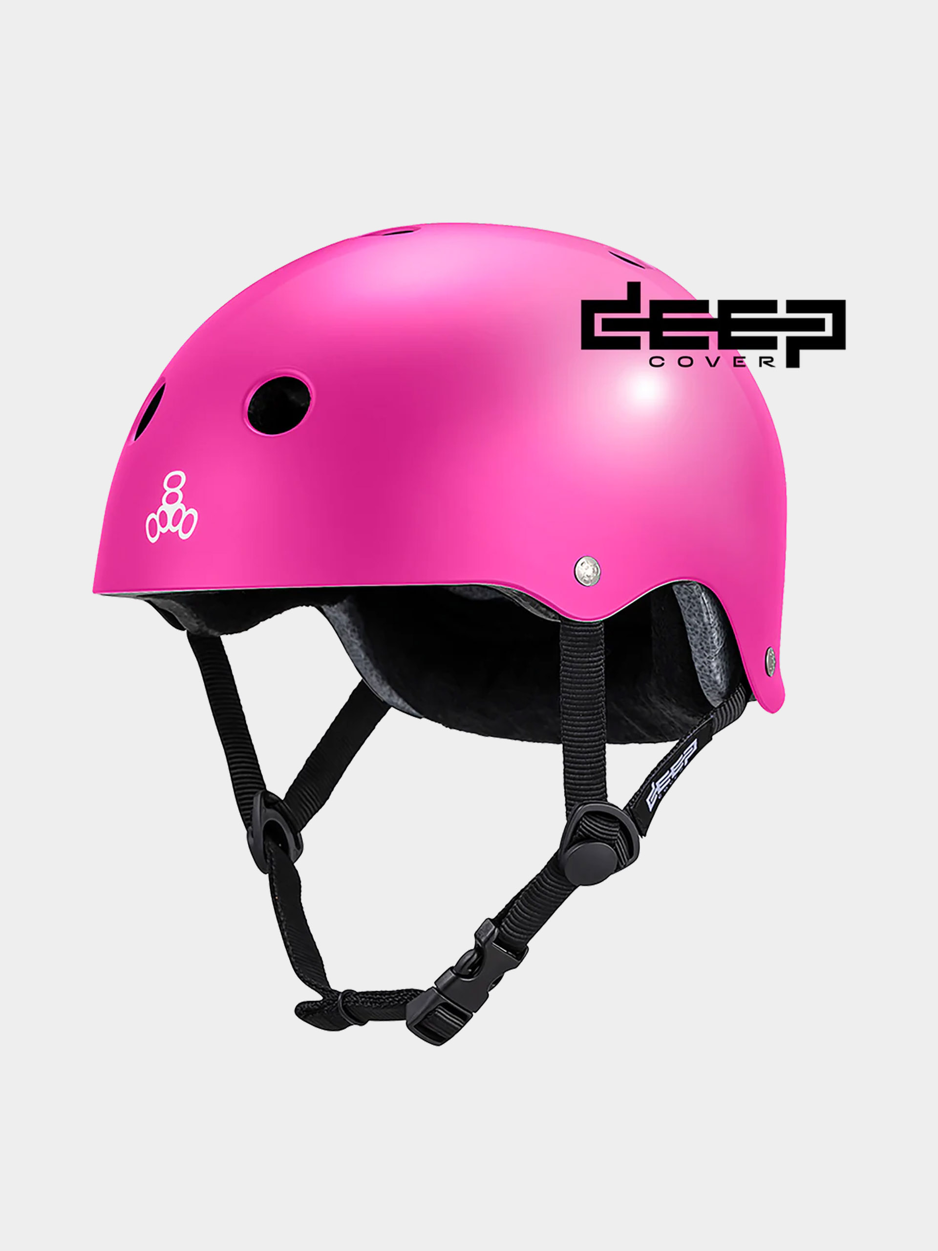 Cască Triple Eight Deep Cover (pink gloss)