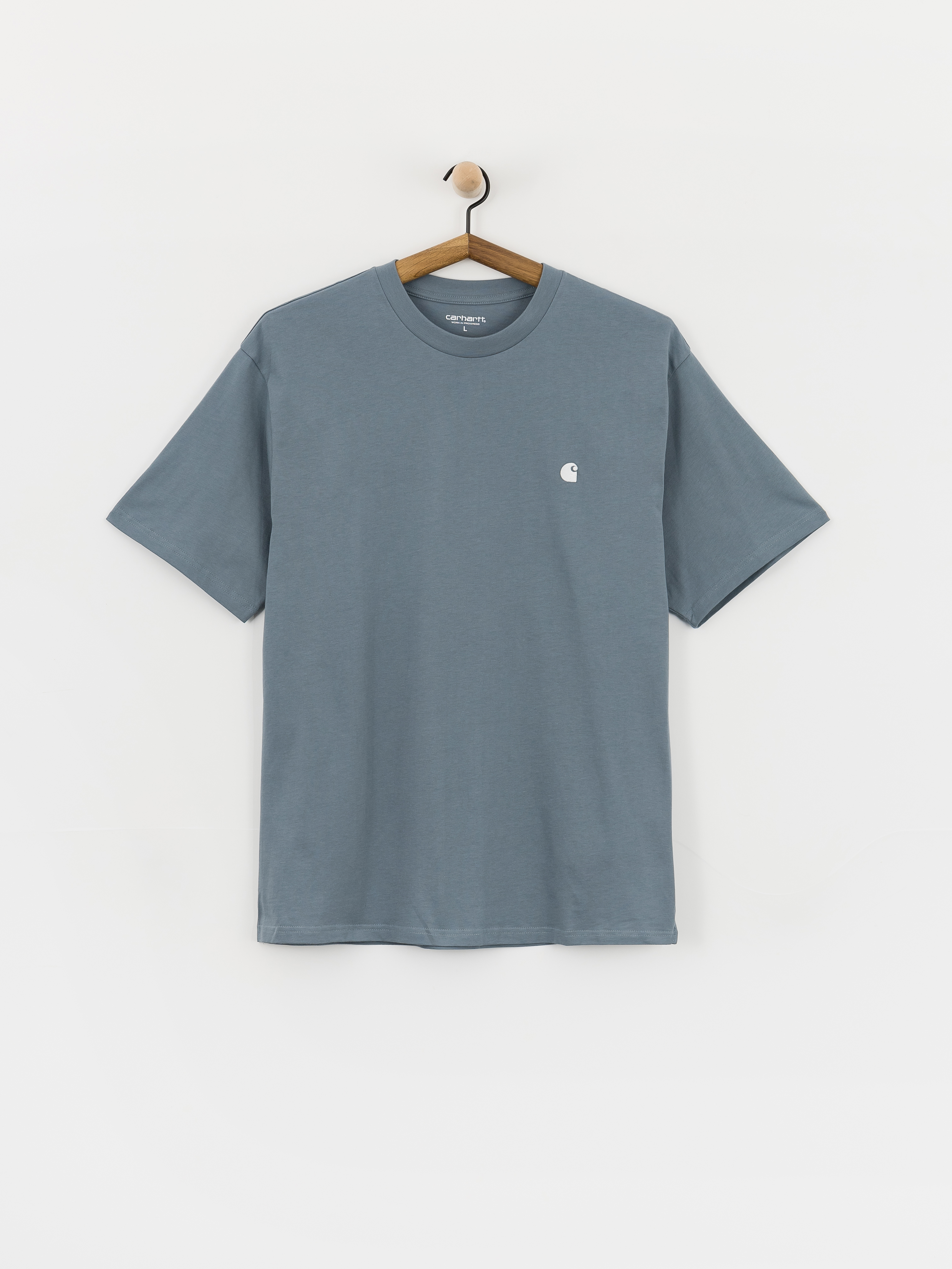 Tricou Carhartt WIP Madison (velvet blue/white)
