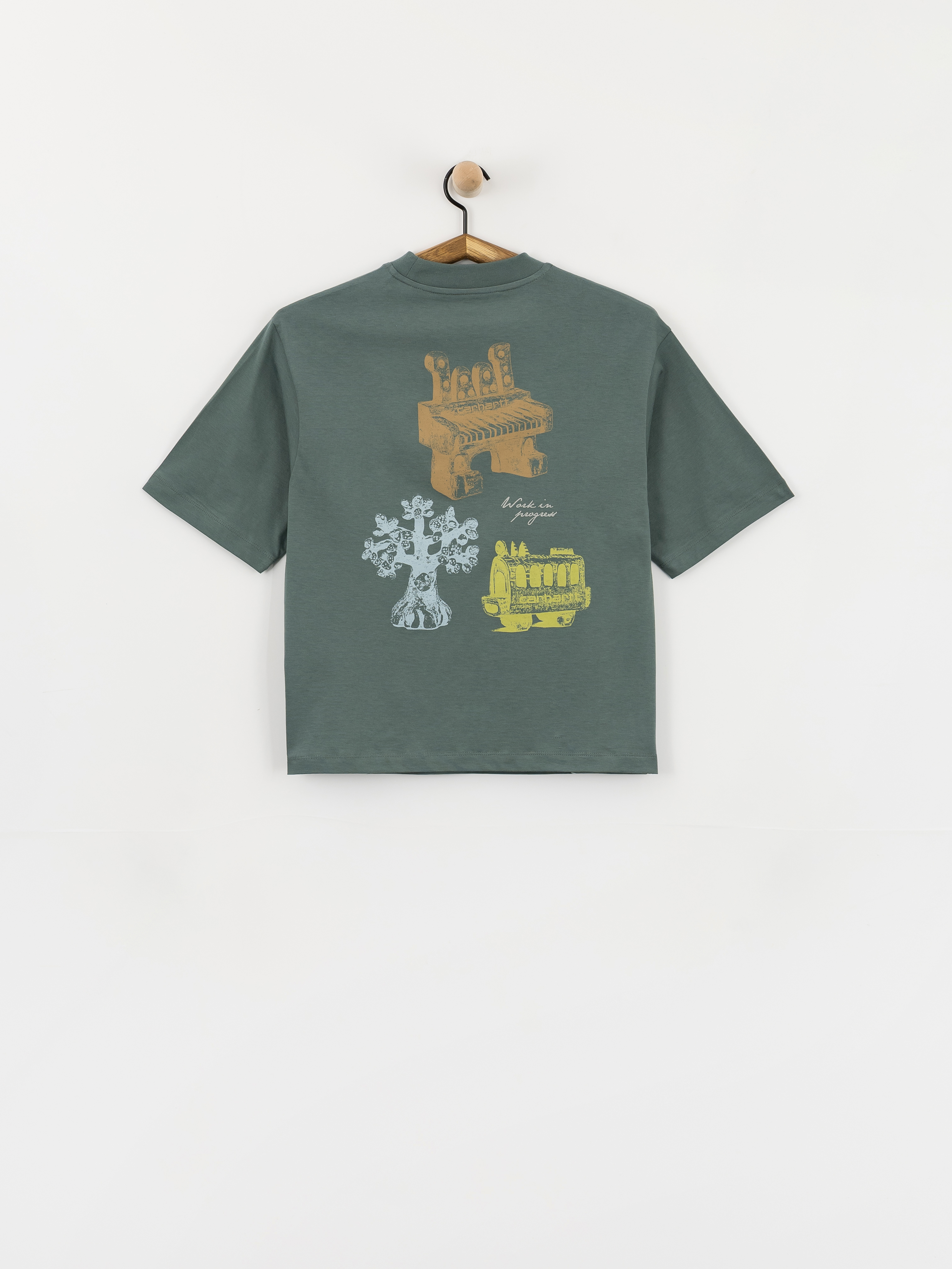 Tricou Carhartt WIP Forma Wmn (velvet green)