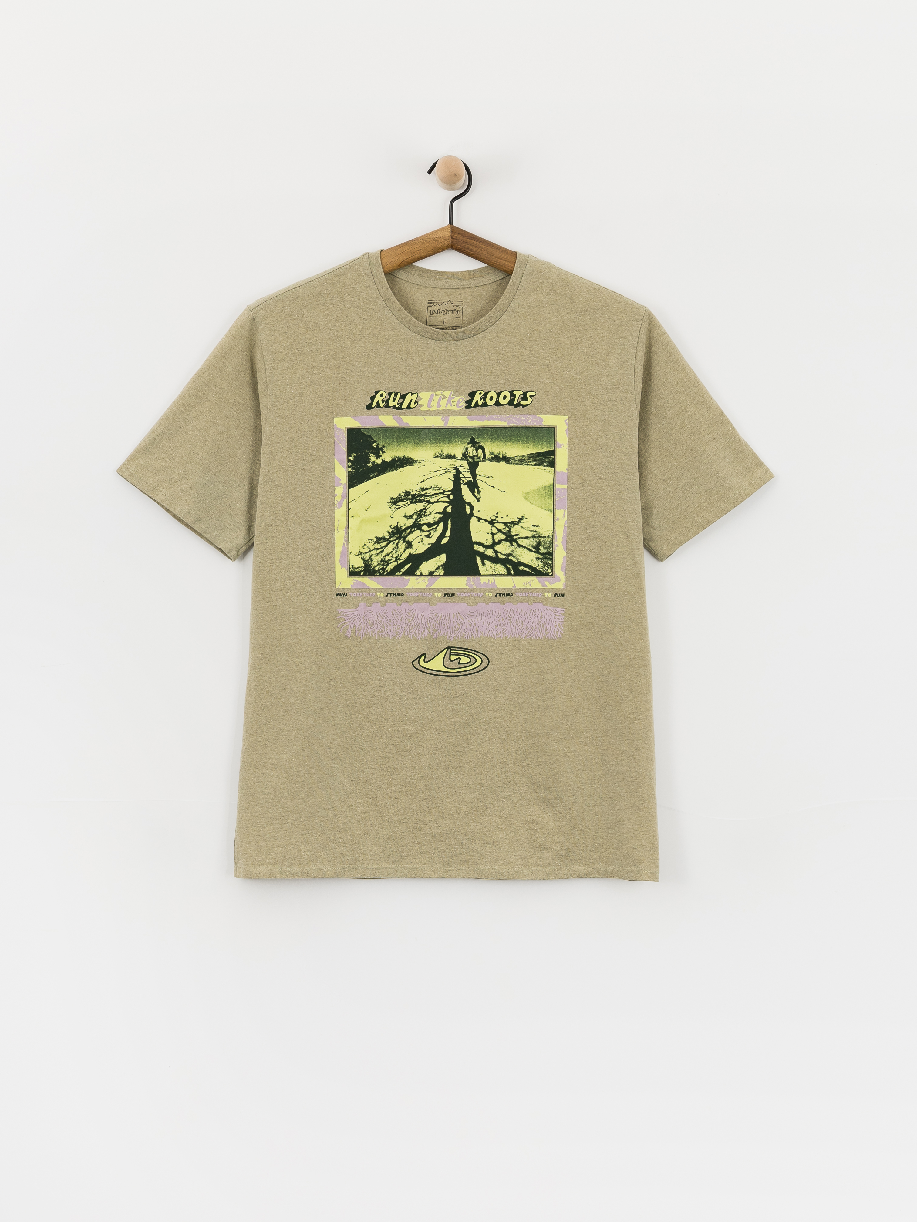 Tricou Patagonia Run Like Roots (gumtree green)