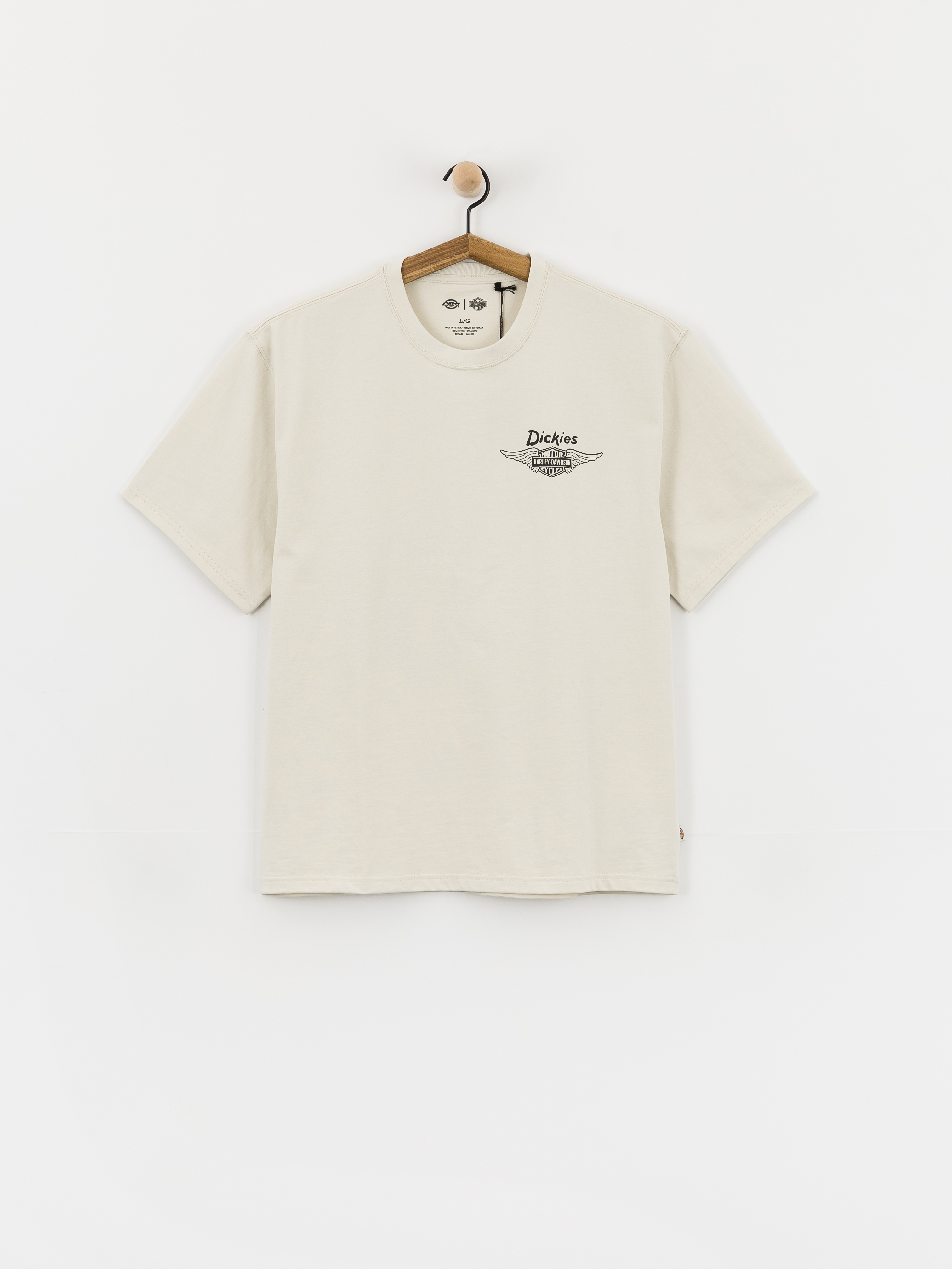 Tricou Dickies X Harley Davidson Vintage Wash (bone)