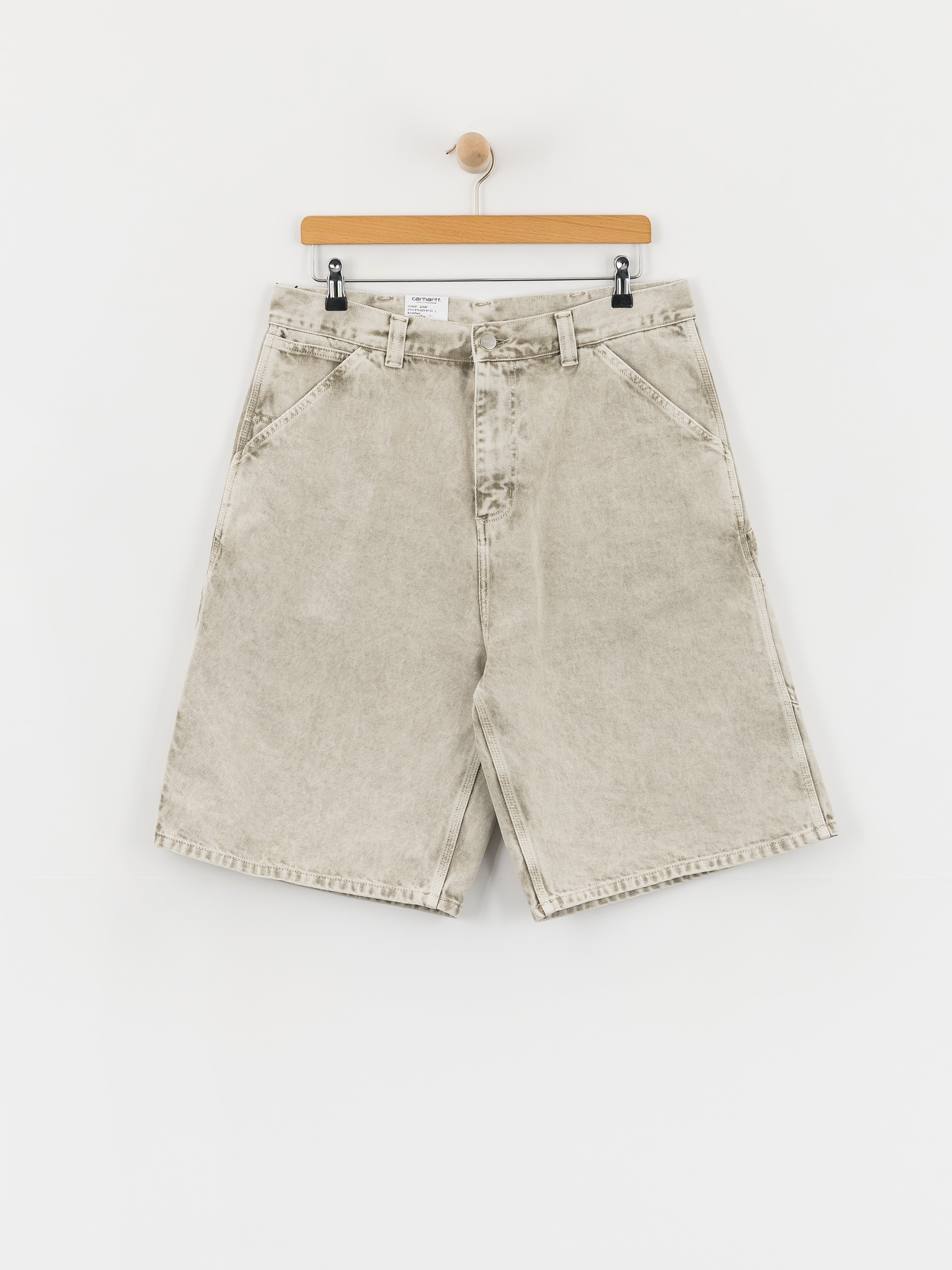 Pantaloni scuru021bi Carhartt WIP OG Single Knee (opuntia chalk wash)