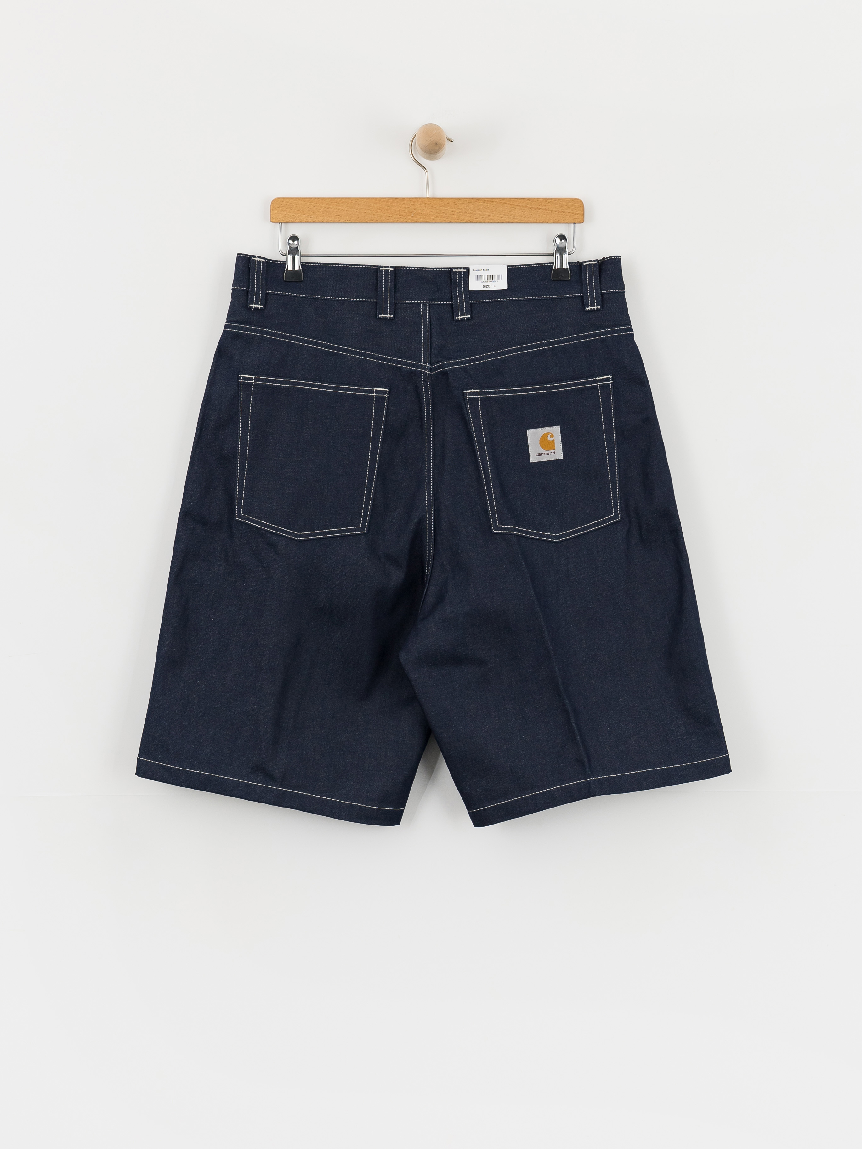 Pantaloni scurți Carhartt WIP Brandon (blue rigrid)
