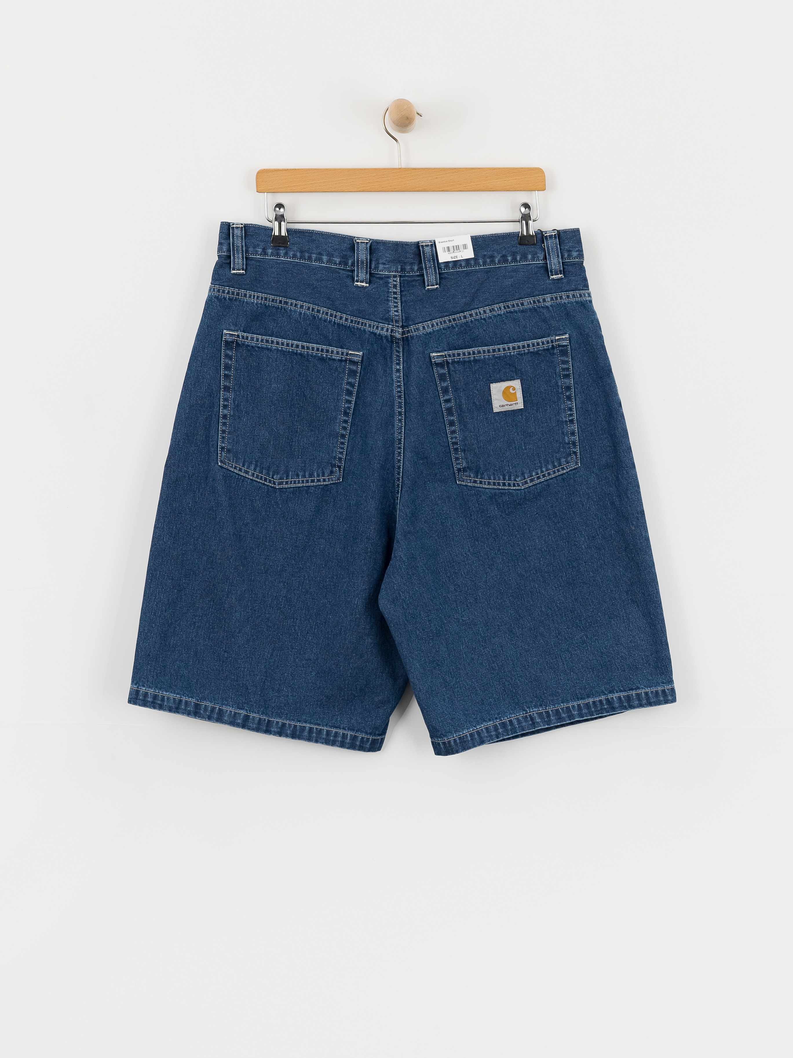 Pantaloni scurți Carhartt WIP Brandon (blue stone washed)