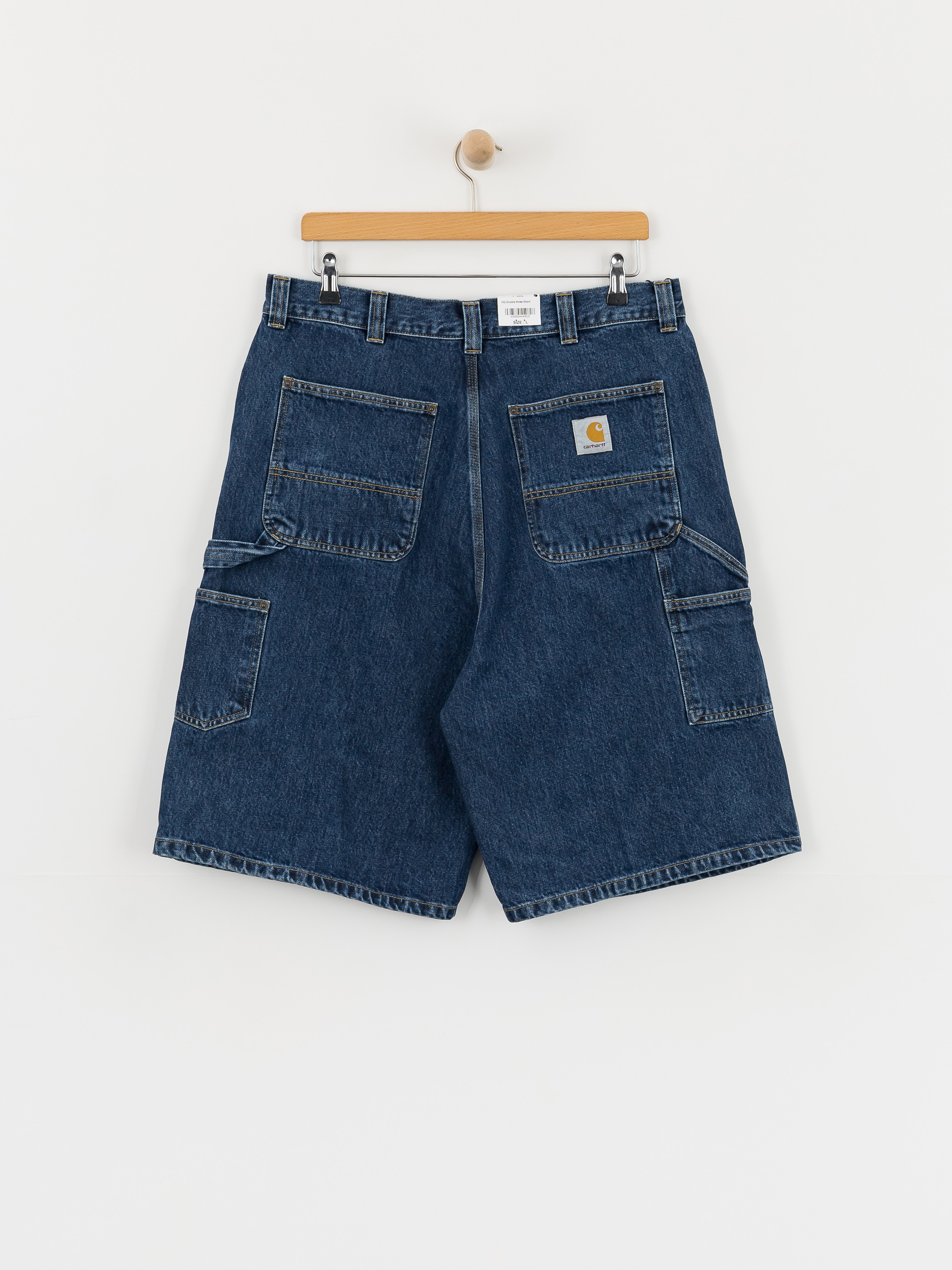 Pantaloni scurți Carhartt WIP OG Double Knee (blue stone washed)