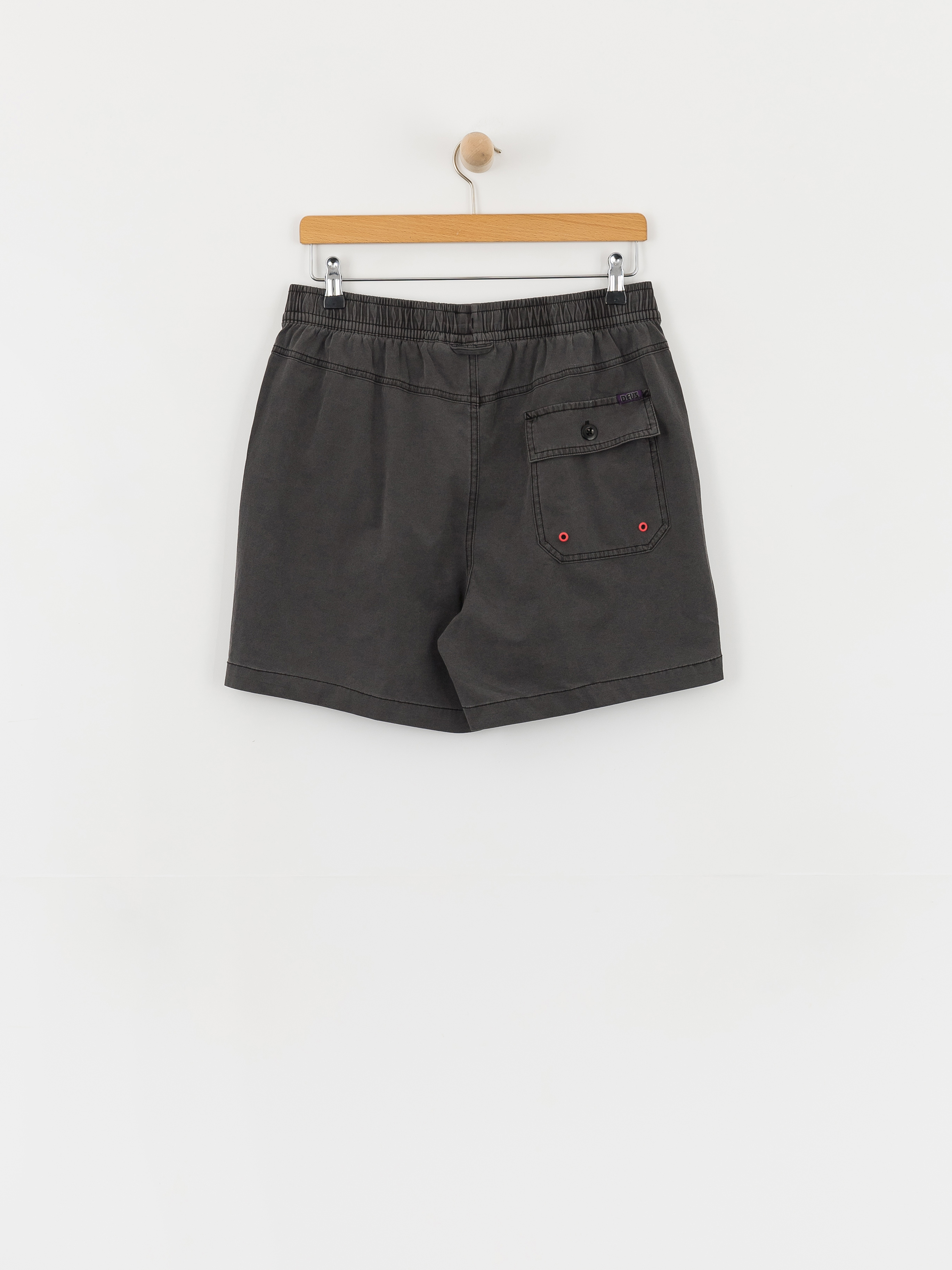 Șort Deus Ex Machina Sandbar Garment Dyed Mesh (anthracite)