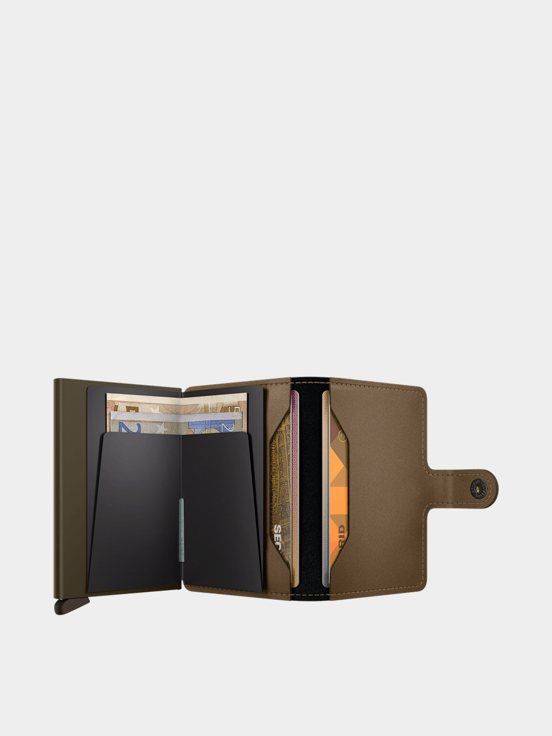 Portofel Secrid Miniwallet (matte satin bronze)