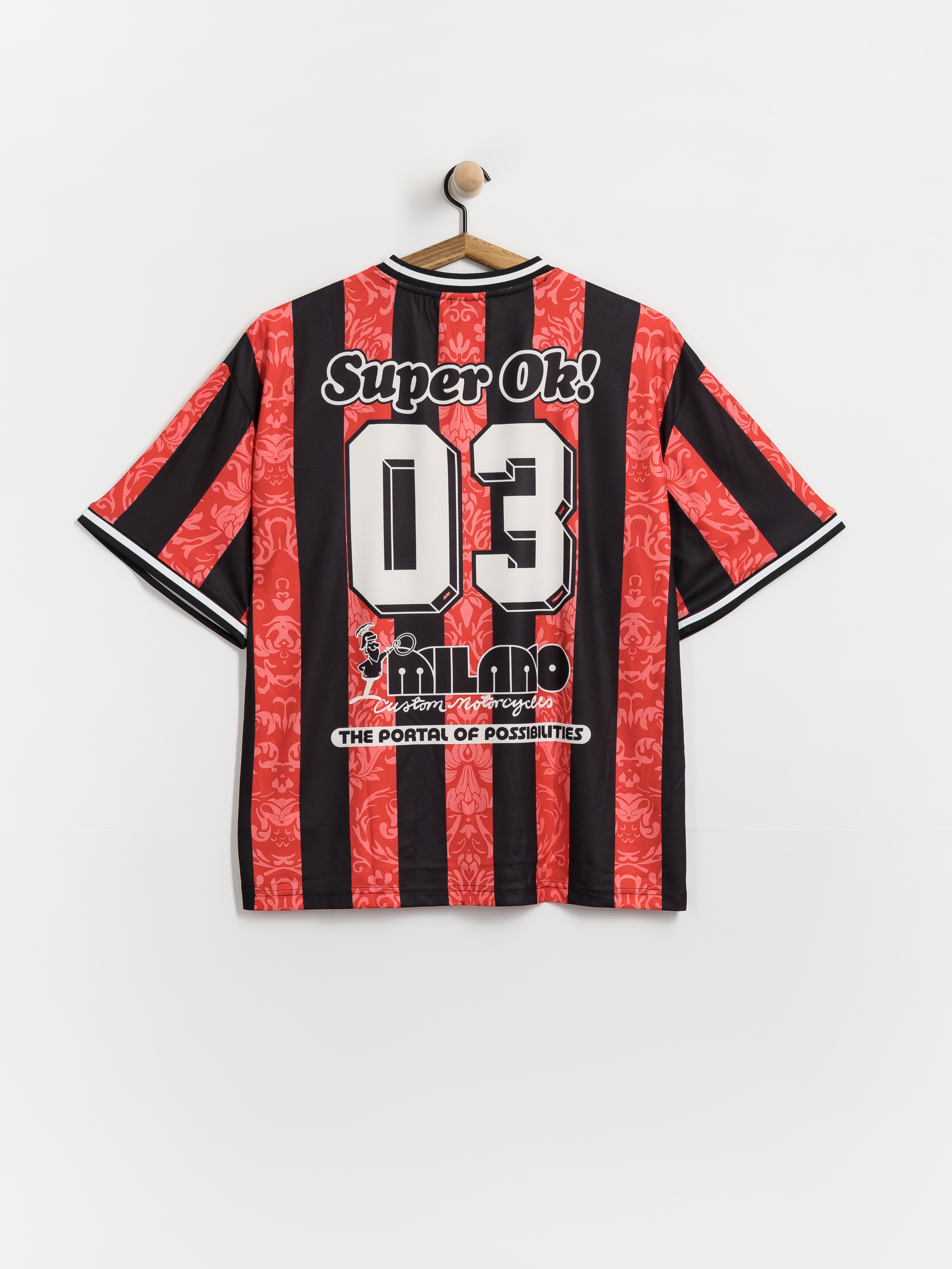 Tricou Deus Ex Machina Nouveau Moto (fiery red)