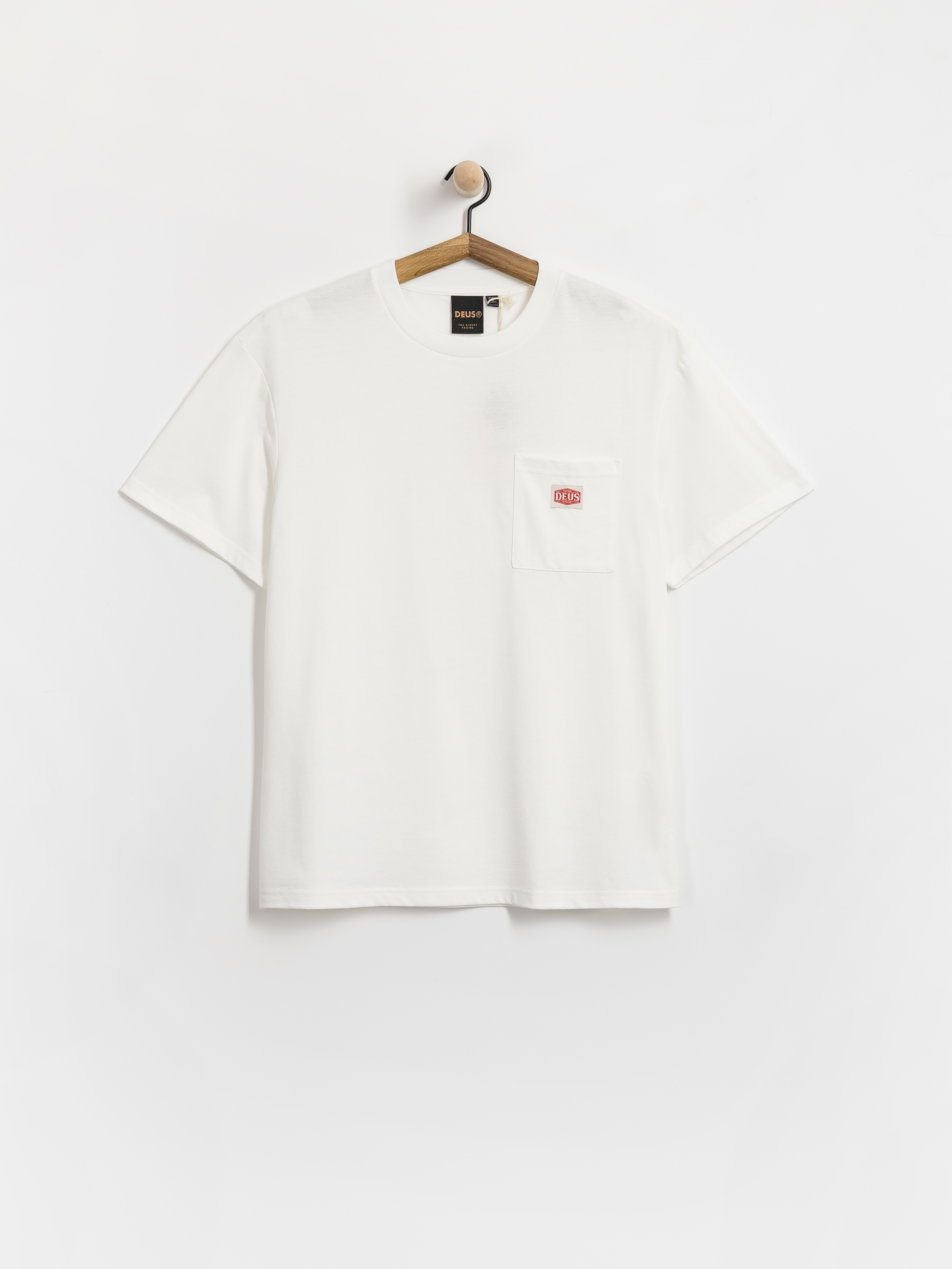 Tricou Deus Ex Machina Parts & Service Pocket (vintage white)