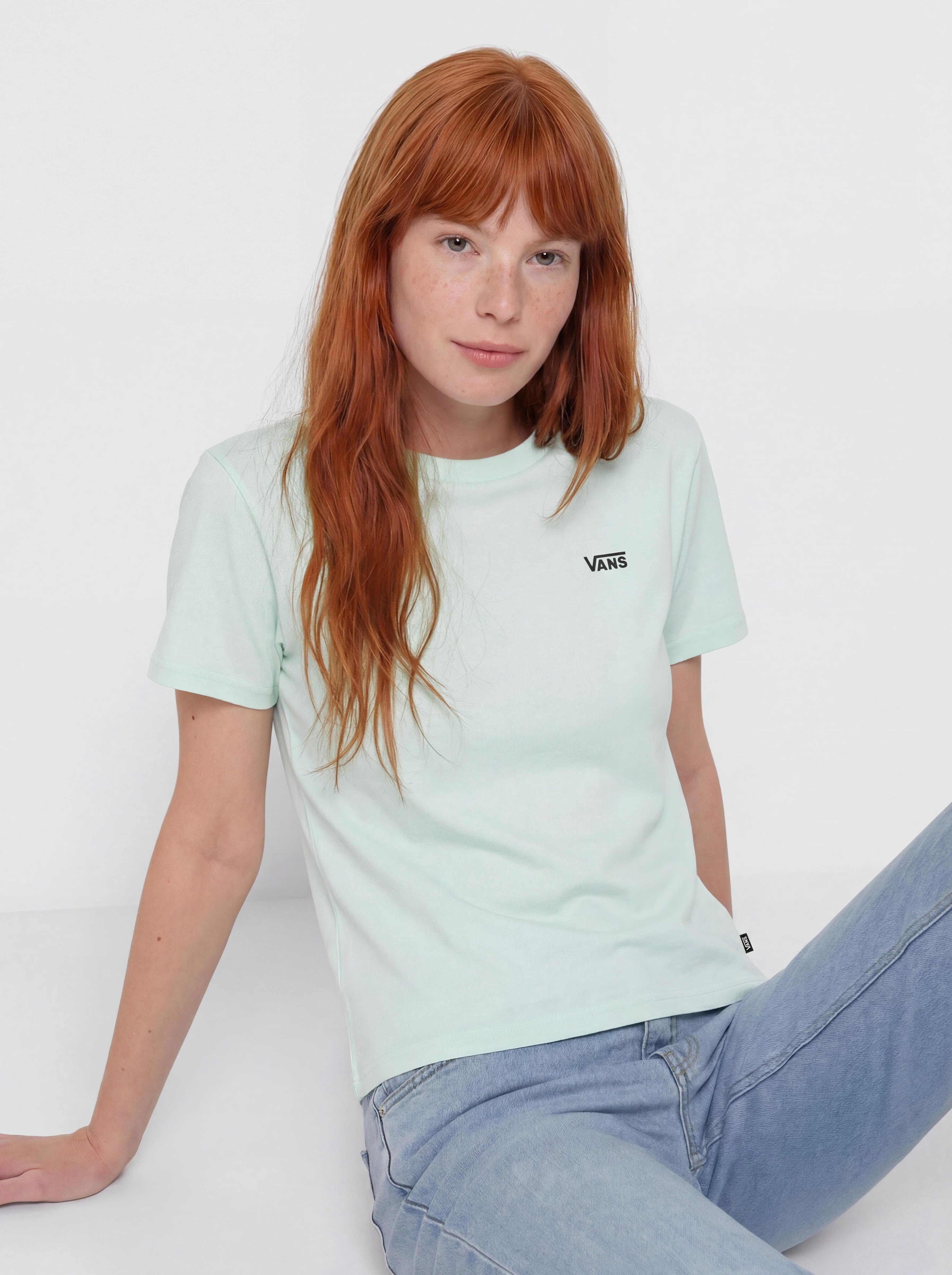 Tricou Vans Left Chest Logo Em Wmn (hint of mint)
