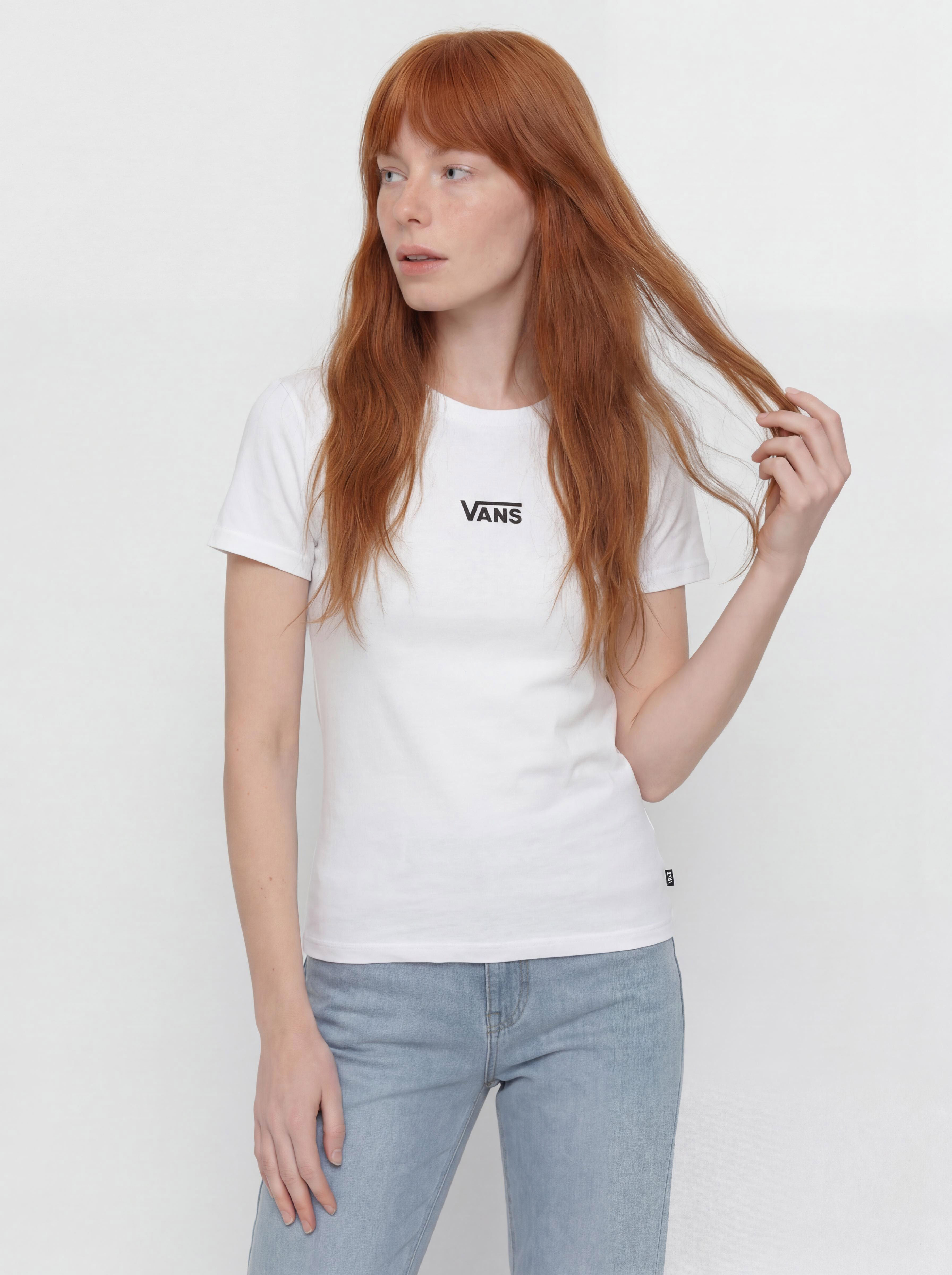 Tricou Vans Flying V Oversized Wmn (flying v white)