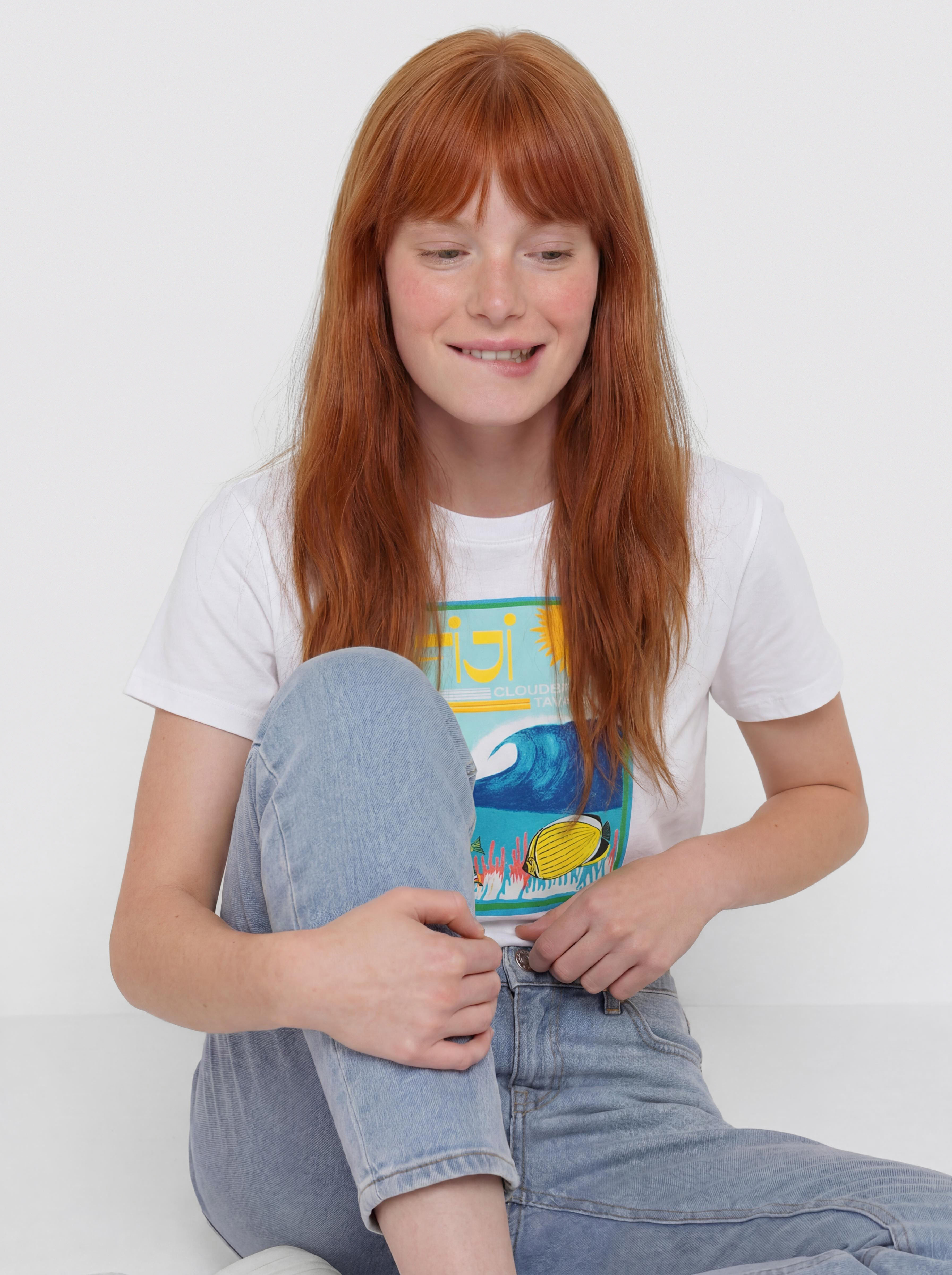 Tricou Roxy Atlas Hangloose Wmn (bright white fiji)