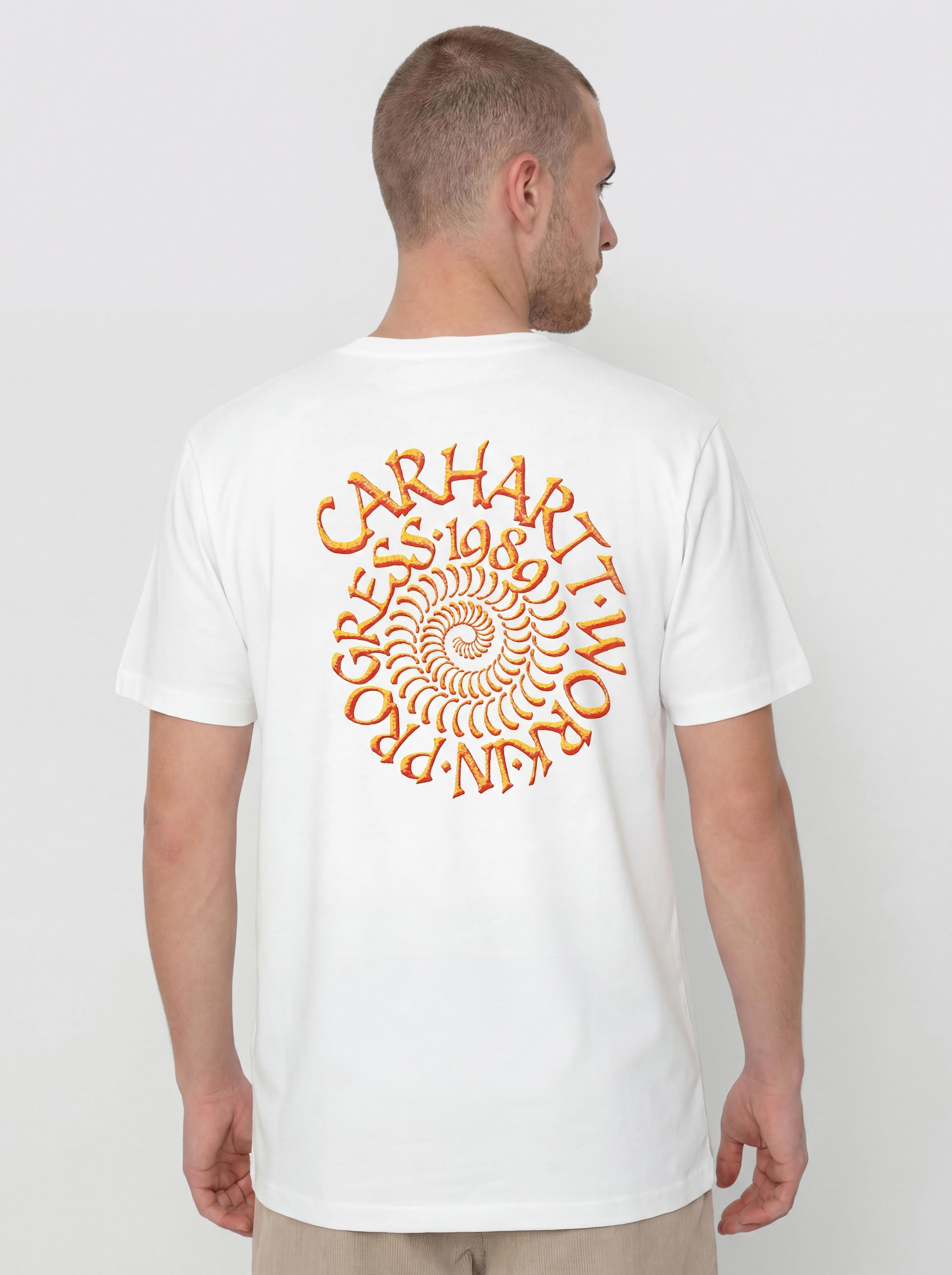Tricou Carhartt WIP Spirals (white)