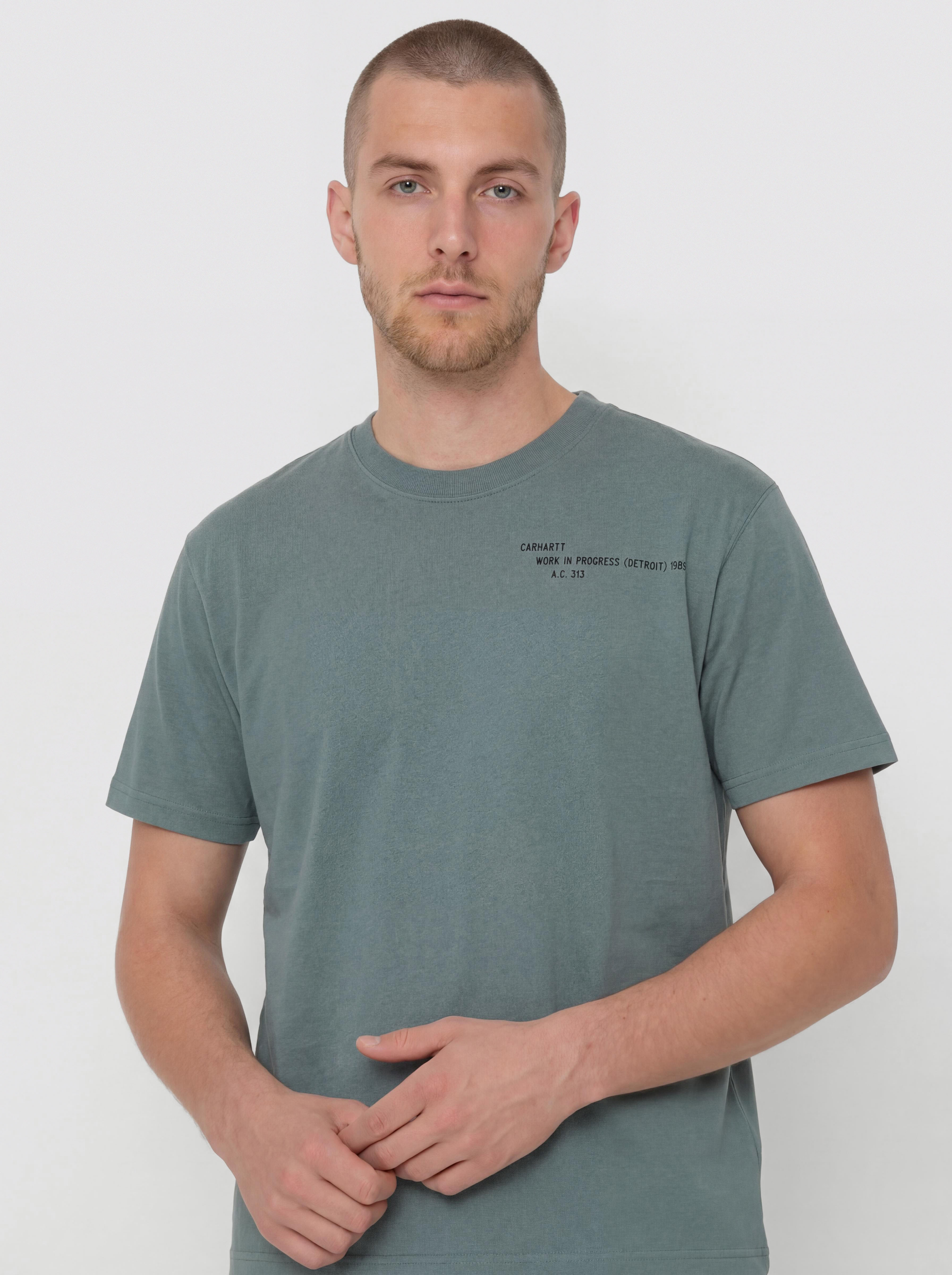 Tricou Carhartt WIP Punched (velvet green)