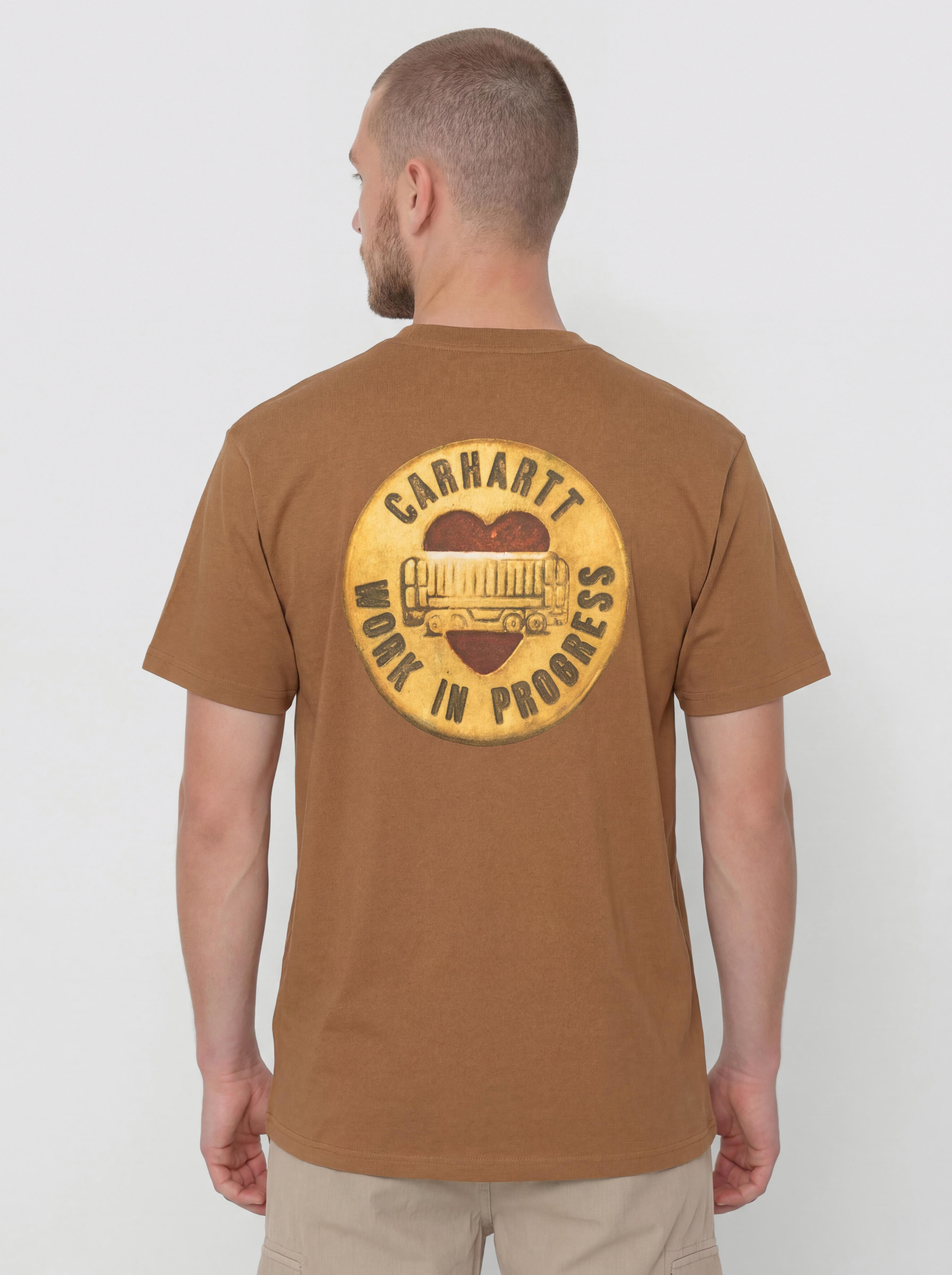 Tricou Carhartt WIP Button (hamilton brown)