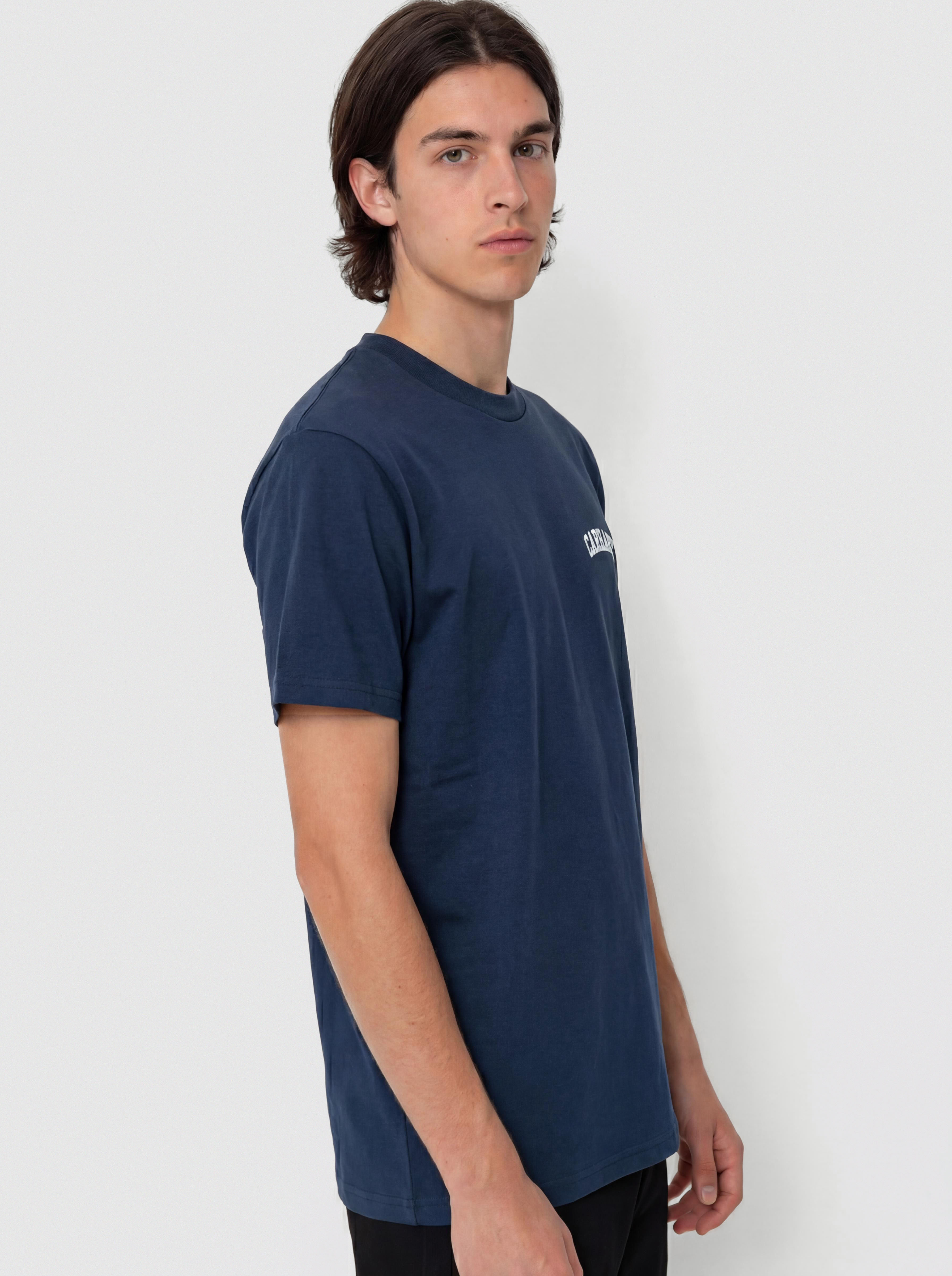 Tricou Carhartt WIP University Script (blue river/white)