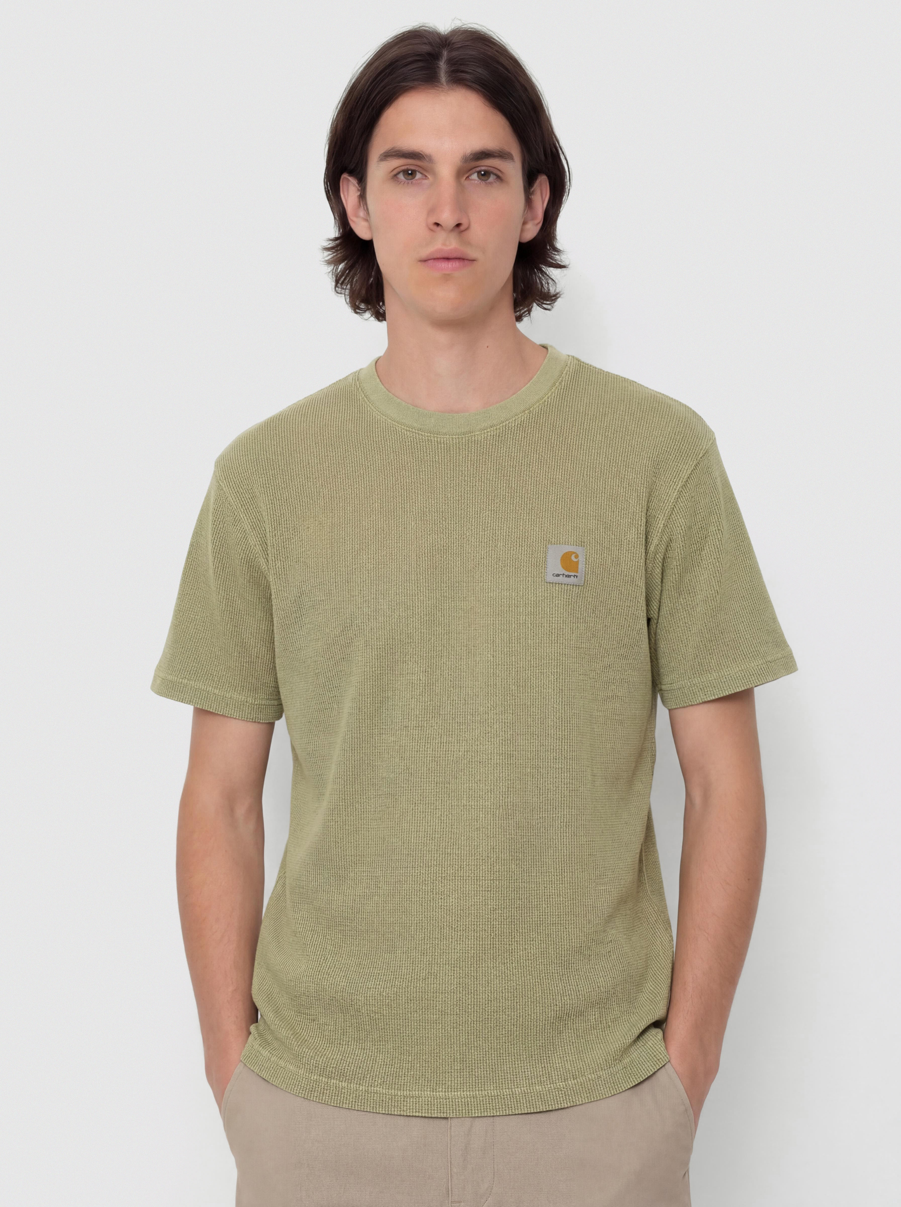 Tricou Carhartt WIP Nelson Waffle (gentle green)