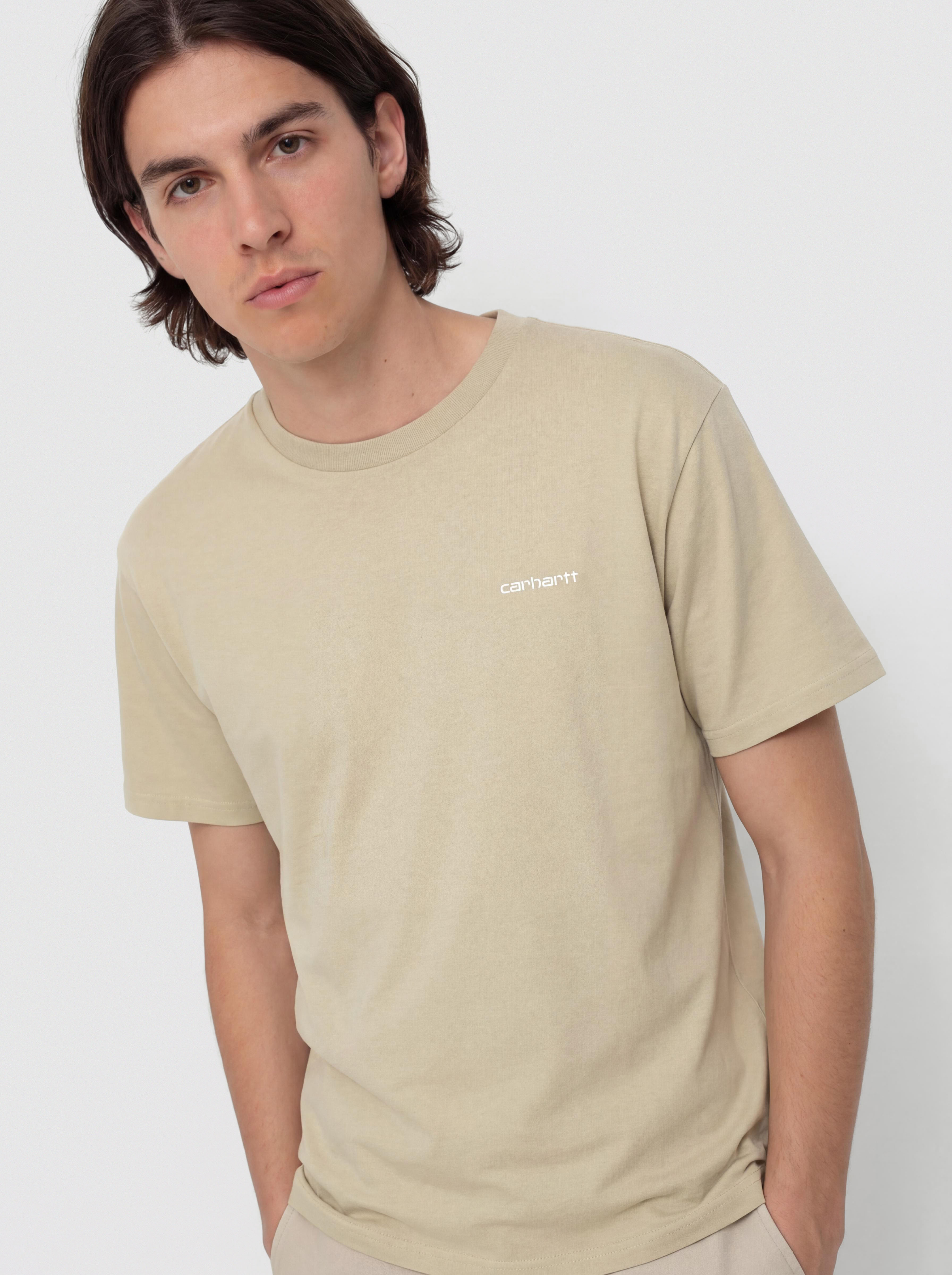 Tricou Carhartt WIP Script Embroidery (barchan/white)