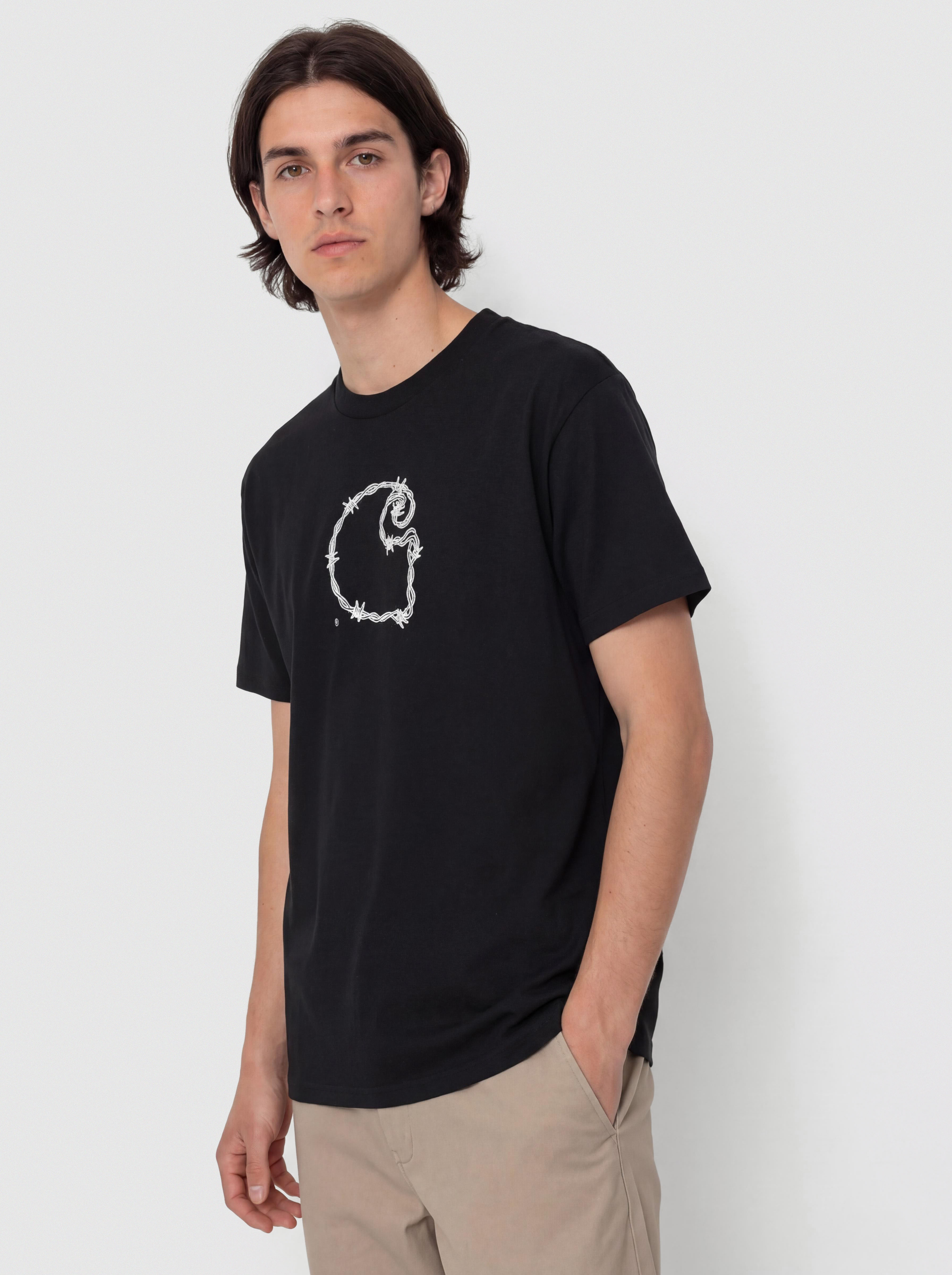 Tricou Carhartt WIP Barbwire C (black)