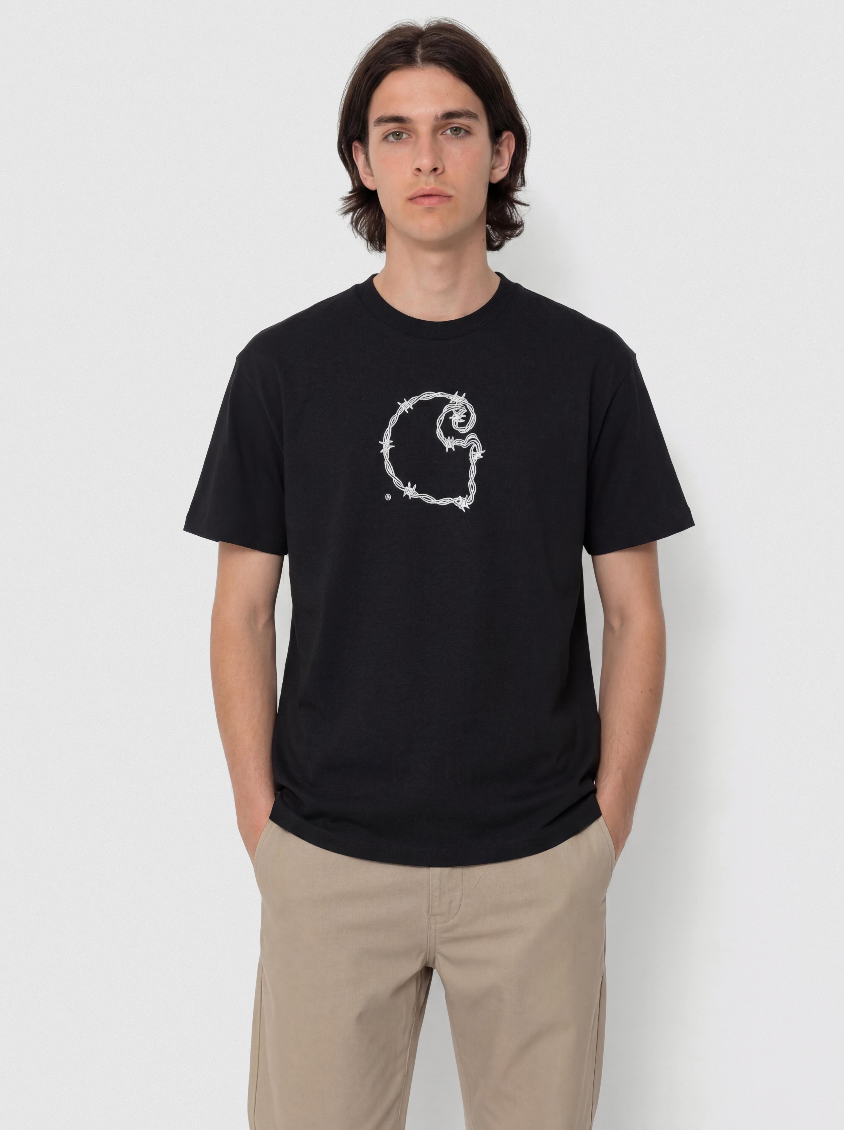 Tricou Carhartt WIP Barbwire C (black)