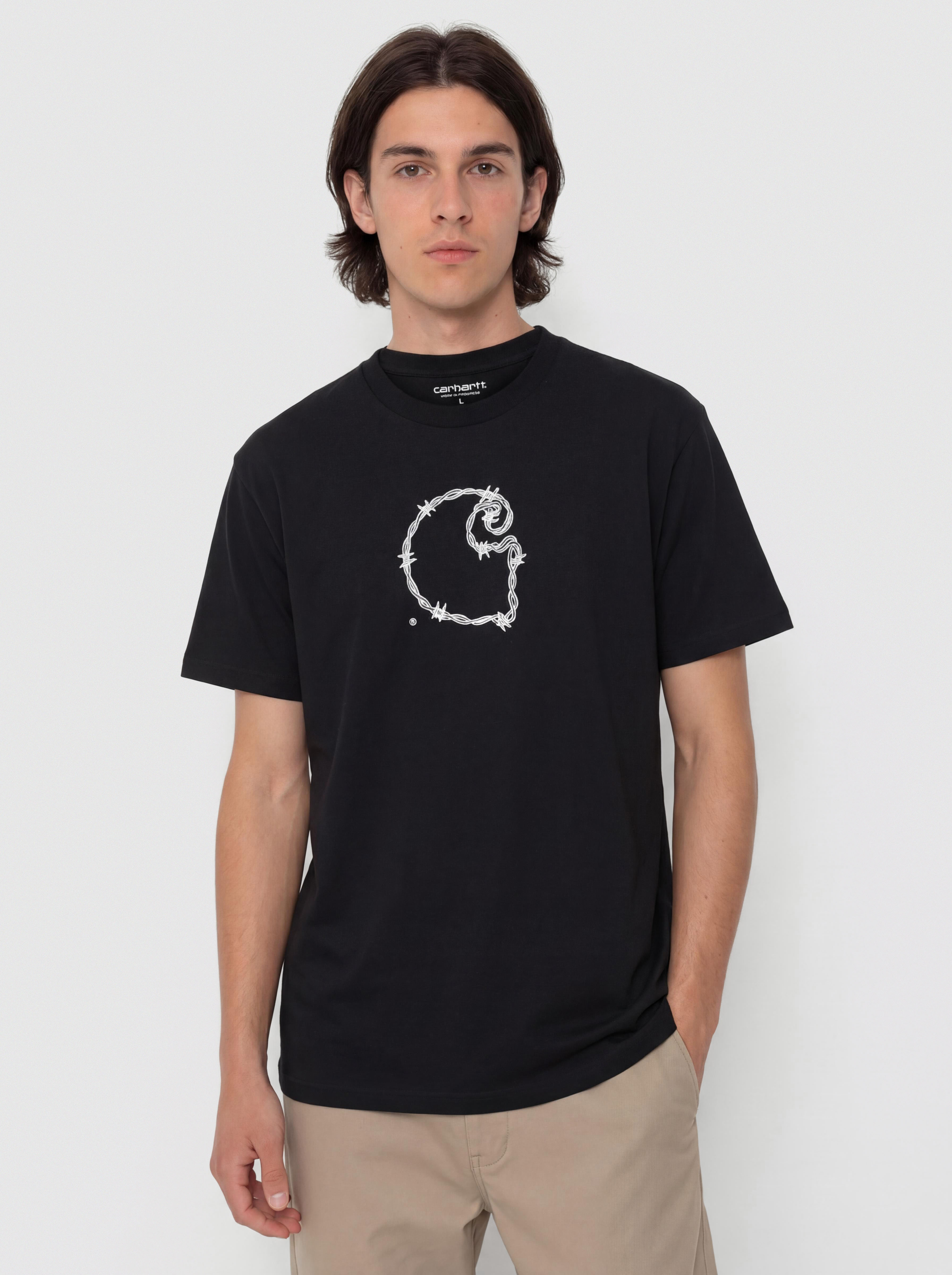 Tricou Carhartt WIP Barbwire C (black)
