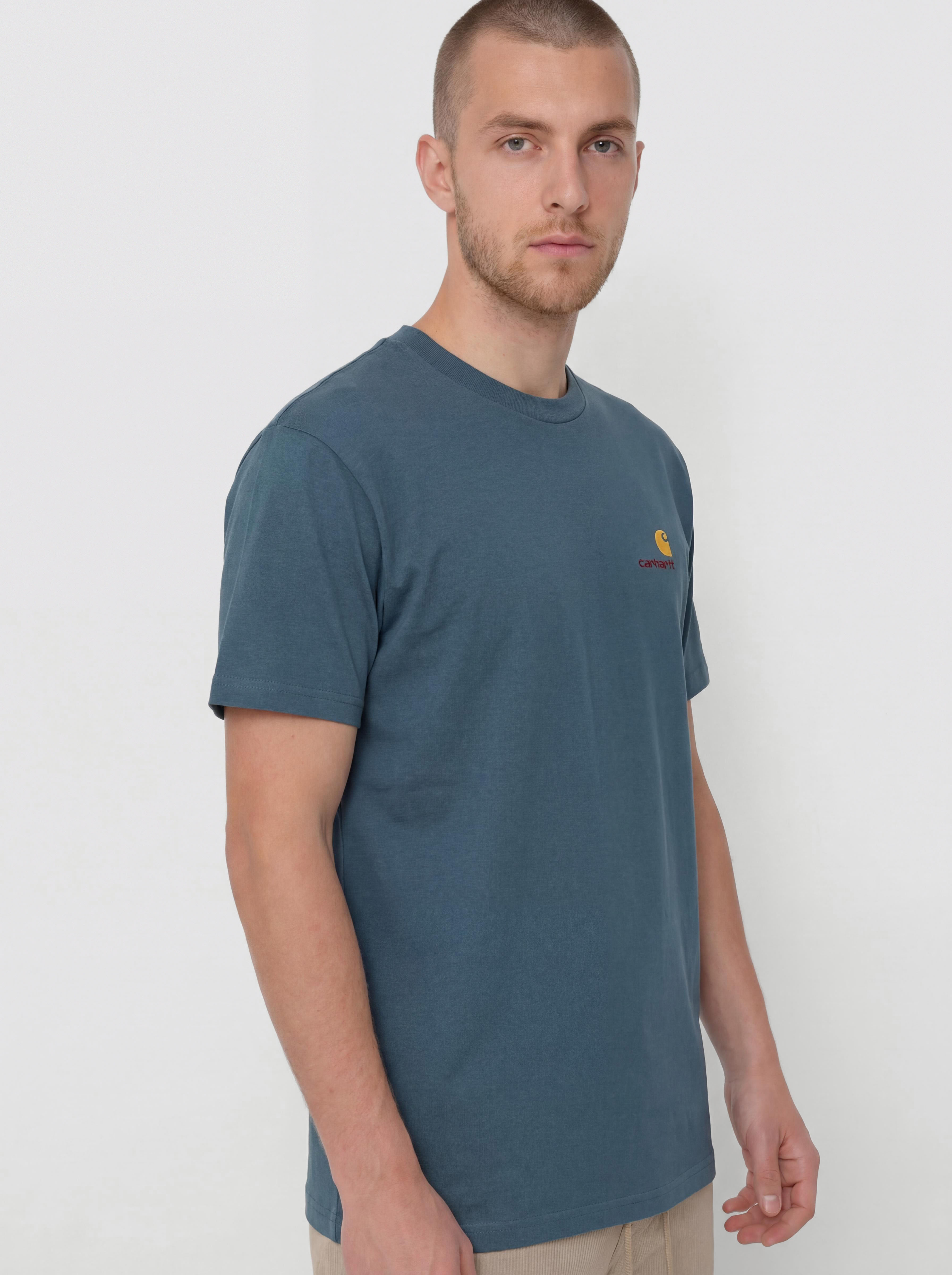 Tricou Carhartt WIP American Script (office blue)