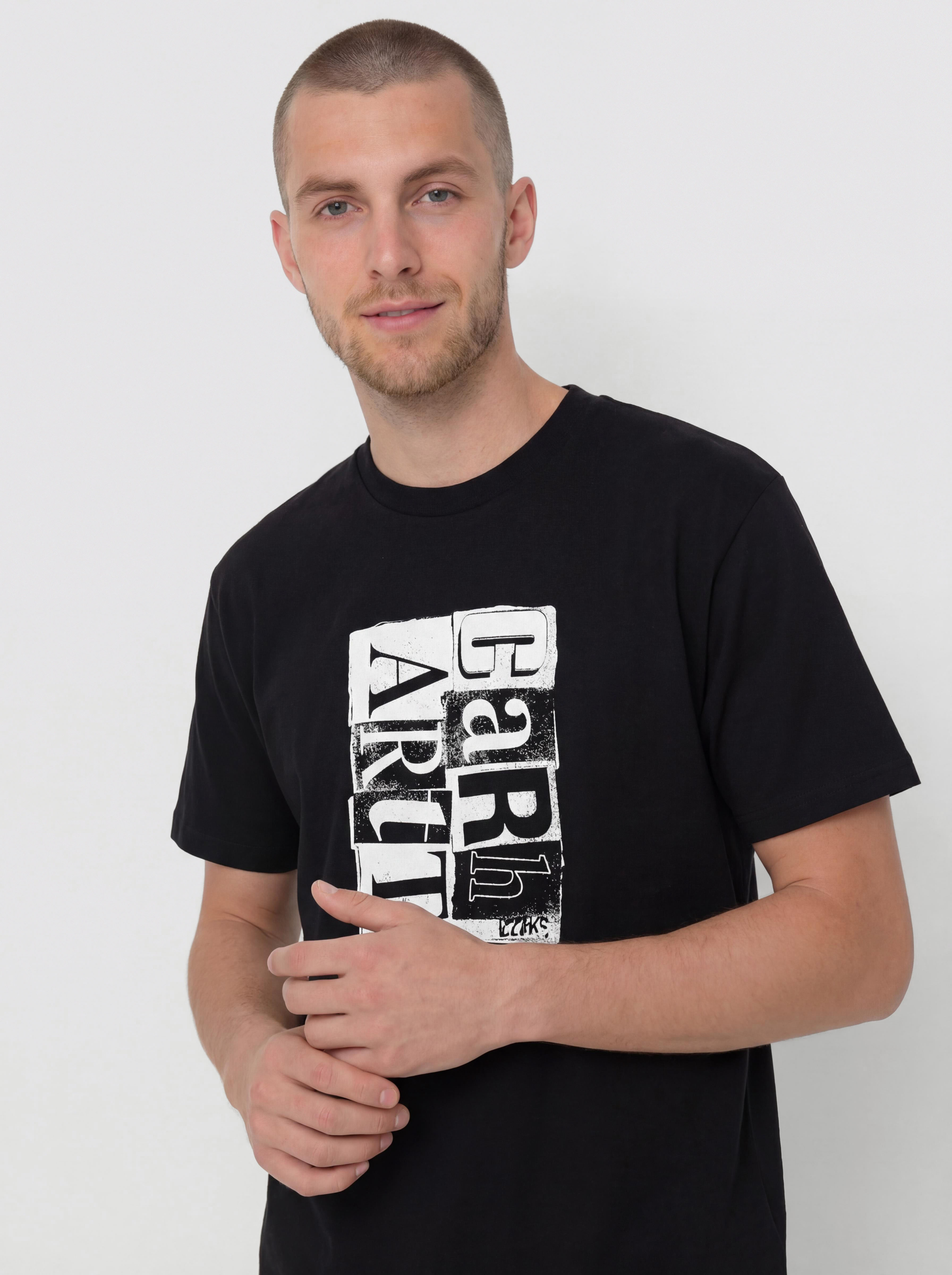 Tricou Carhartt WIP Moving Letterpress (black)