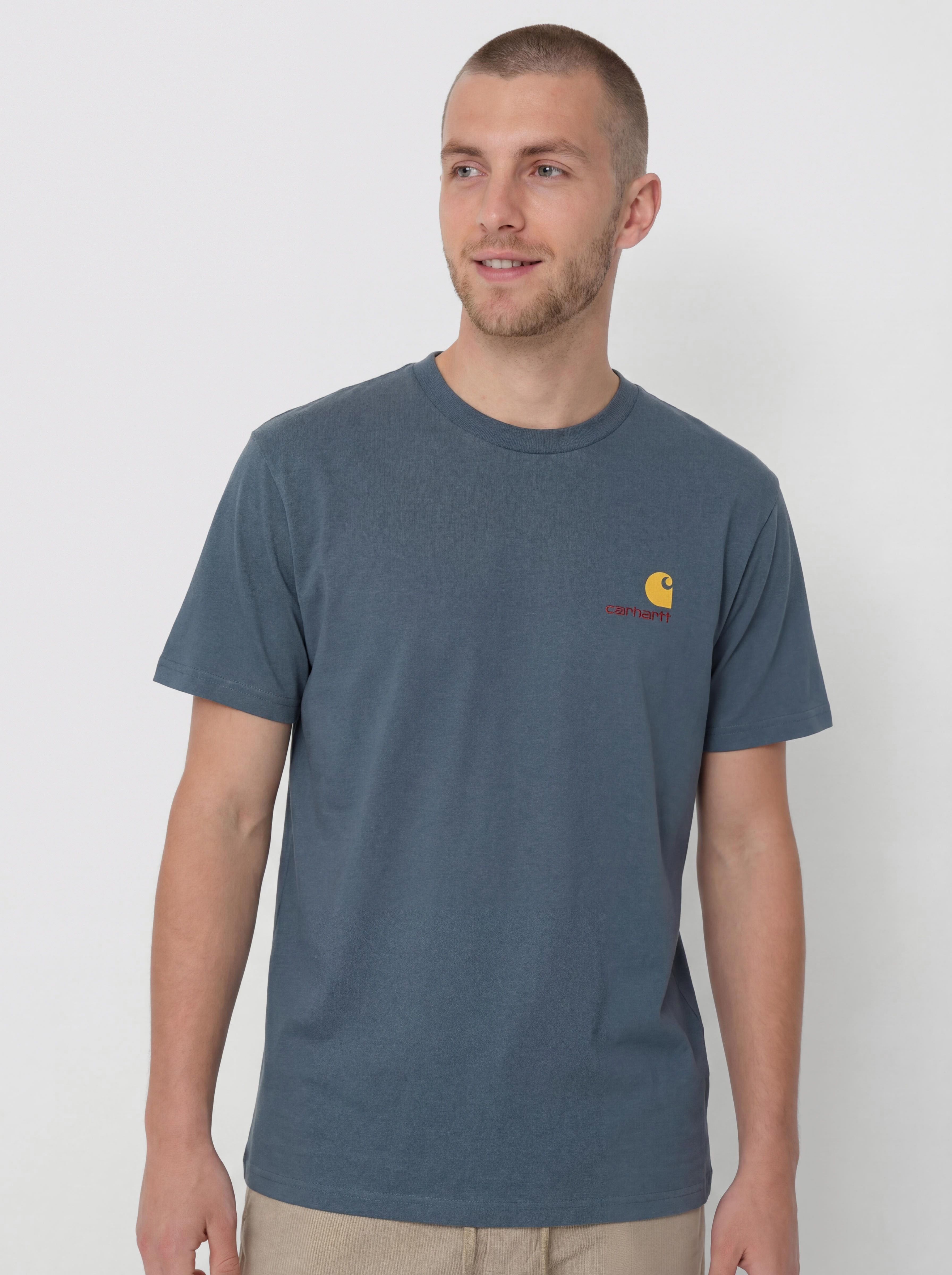 Tricou Carhartt WIP American Script (office blue)