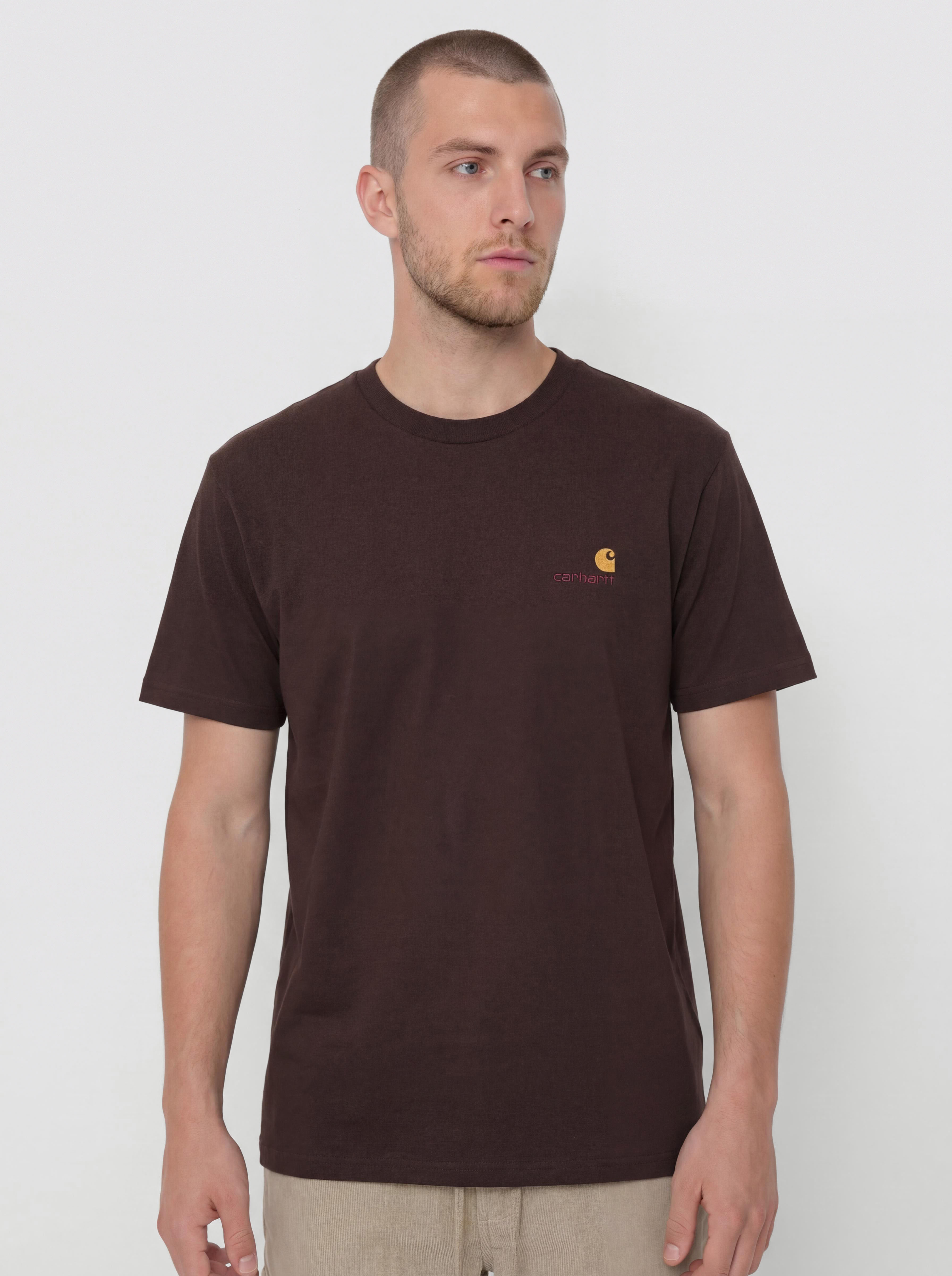 Tricou Carhartt WIP American Script (palisander)