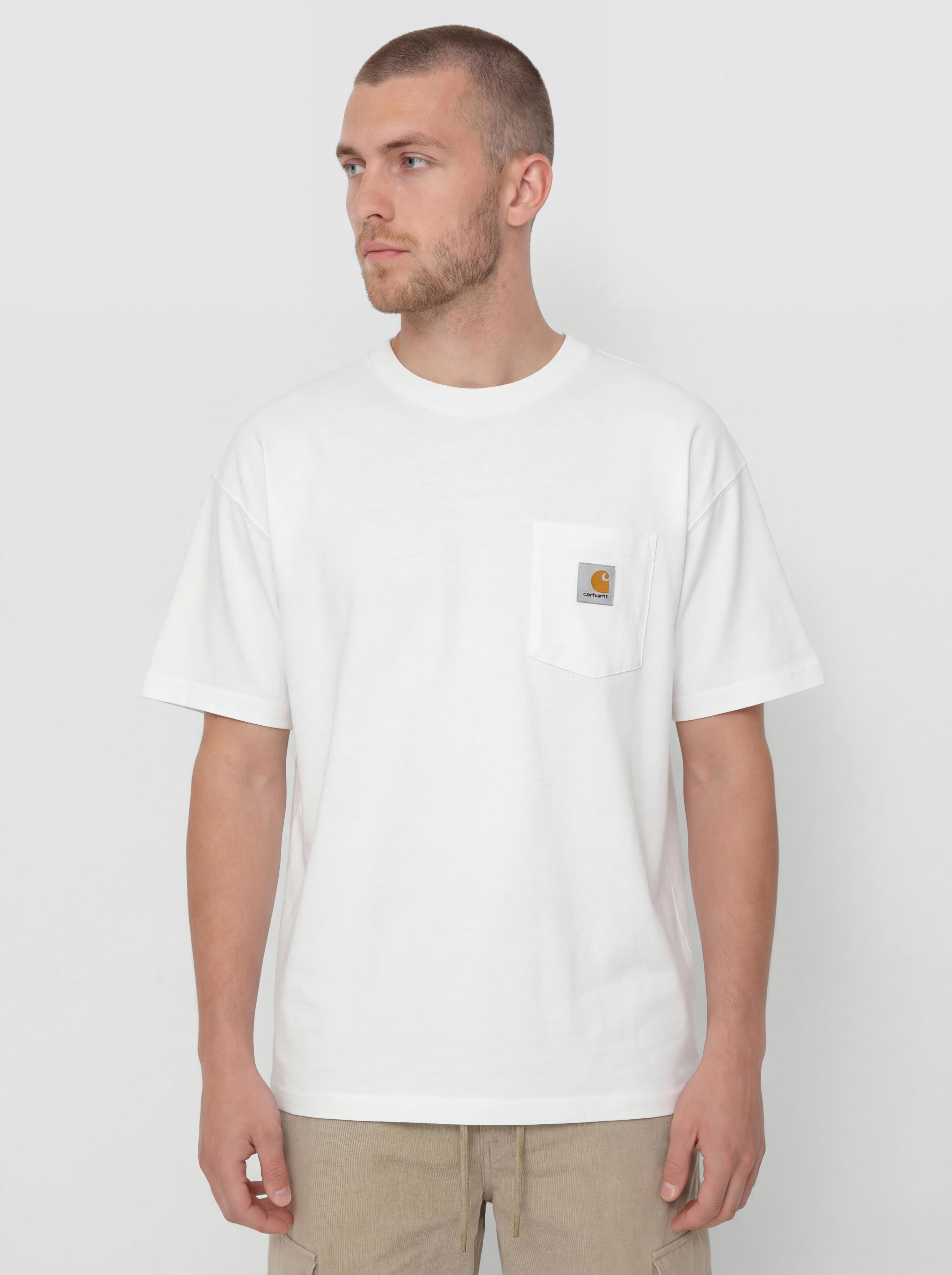 Tricou Carhartt WIP Work Pocket (white)