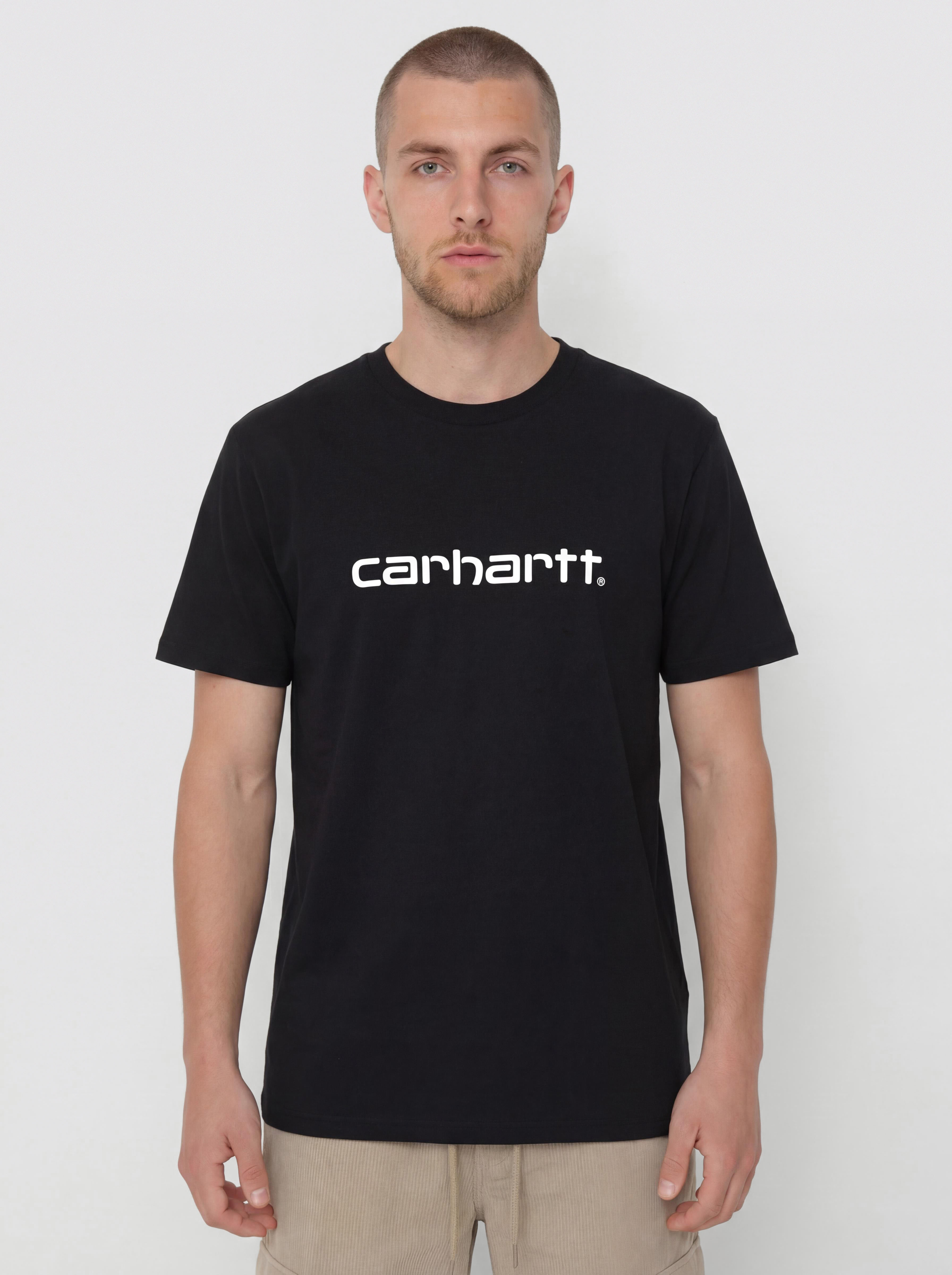 Tricou Carhartt WIP Script (black/white)