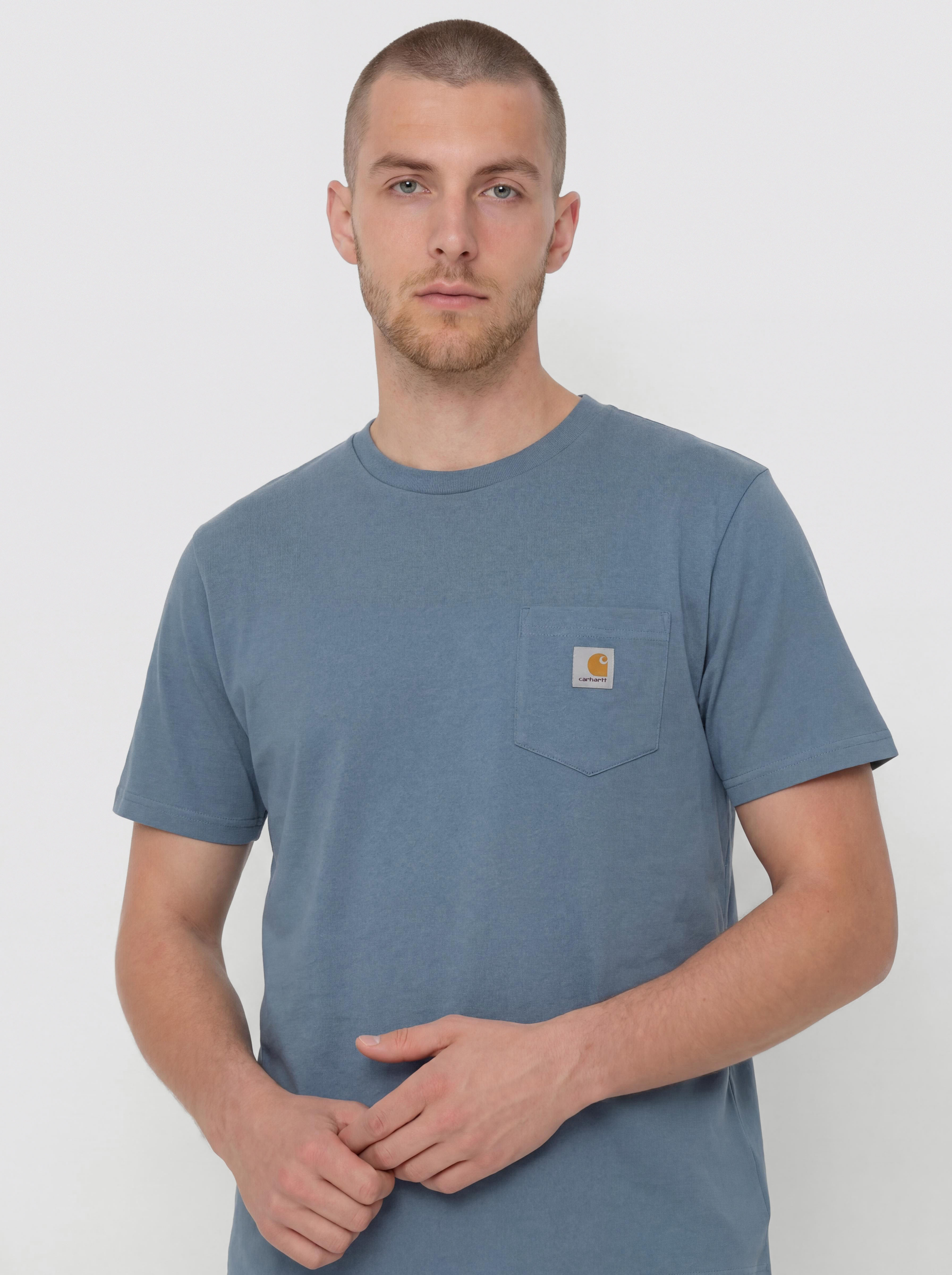 Tricou Carhartt WIP Pocket (velvet blue)