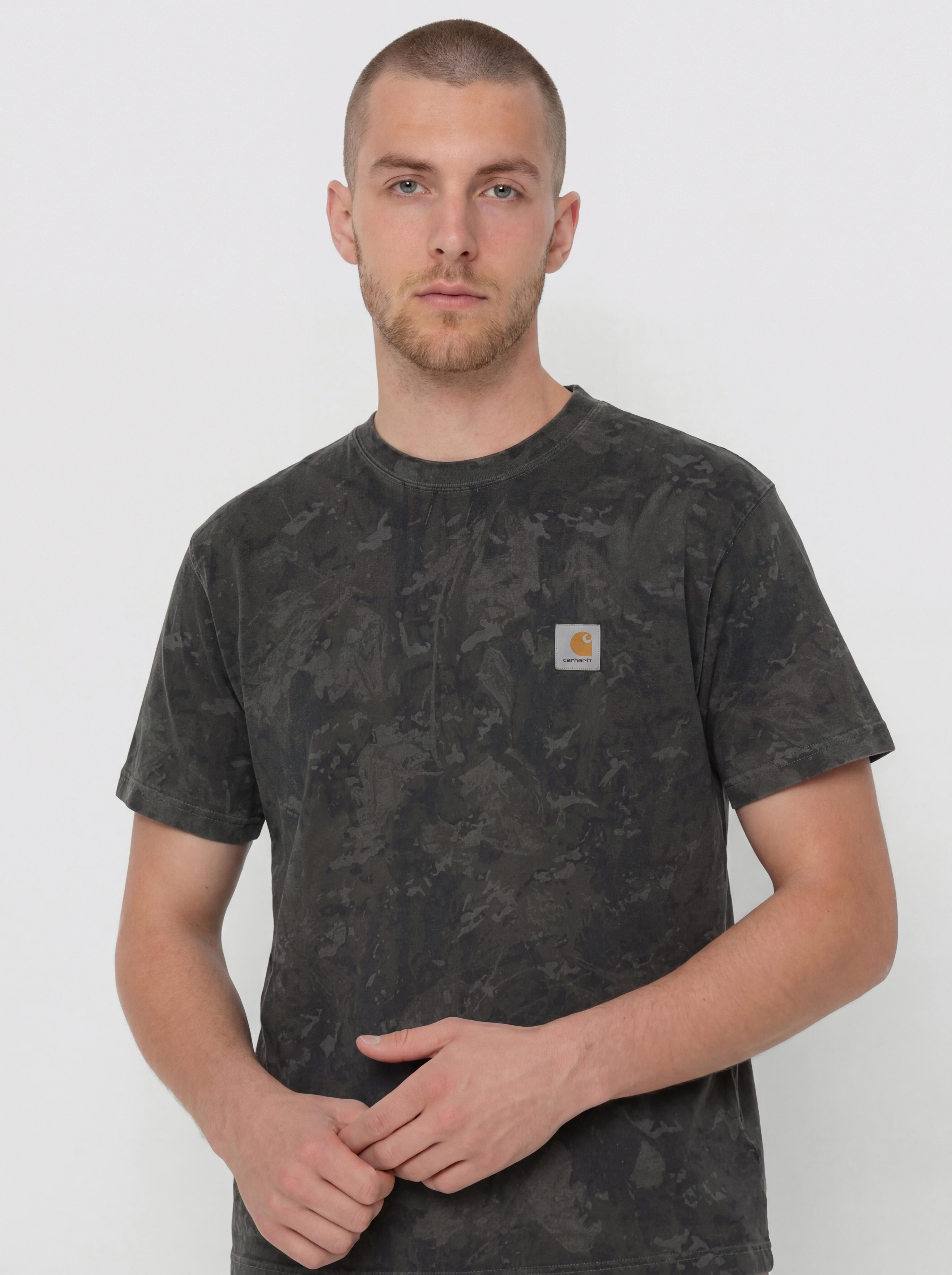 Tricou Carhartt WIP Camo Combi (camo combi/green/graphite/garment dyed)