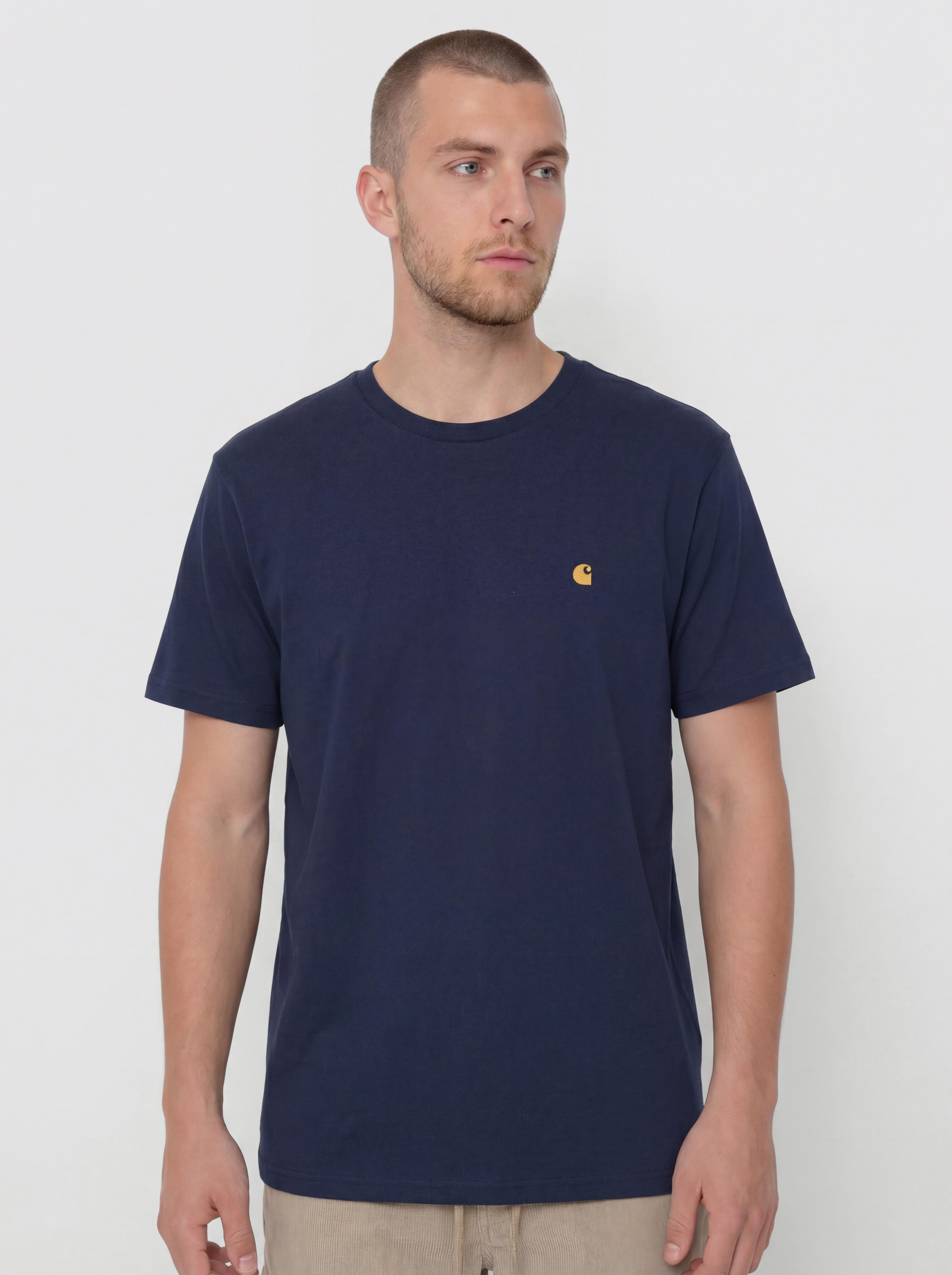 Tricou Carhartt WIP Chase (jupiter/gold)
