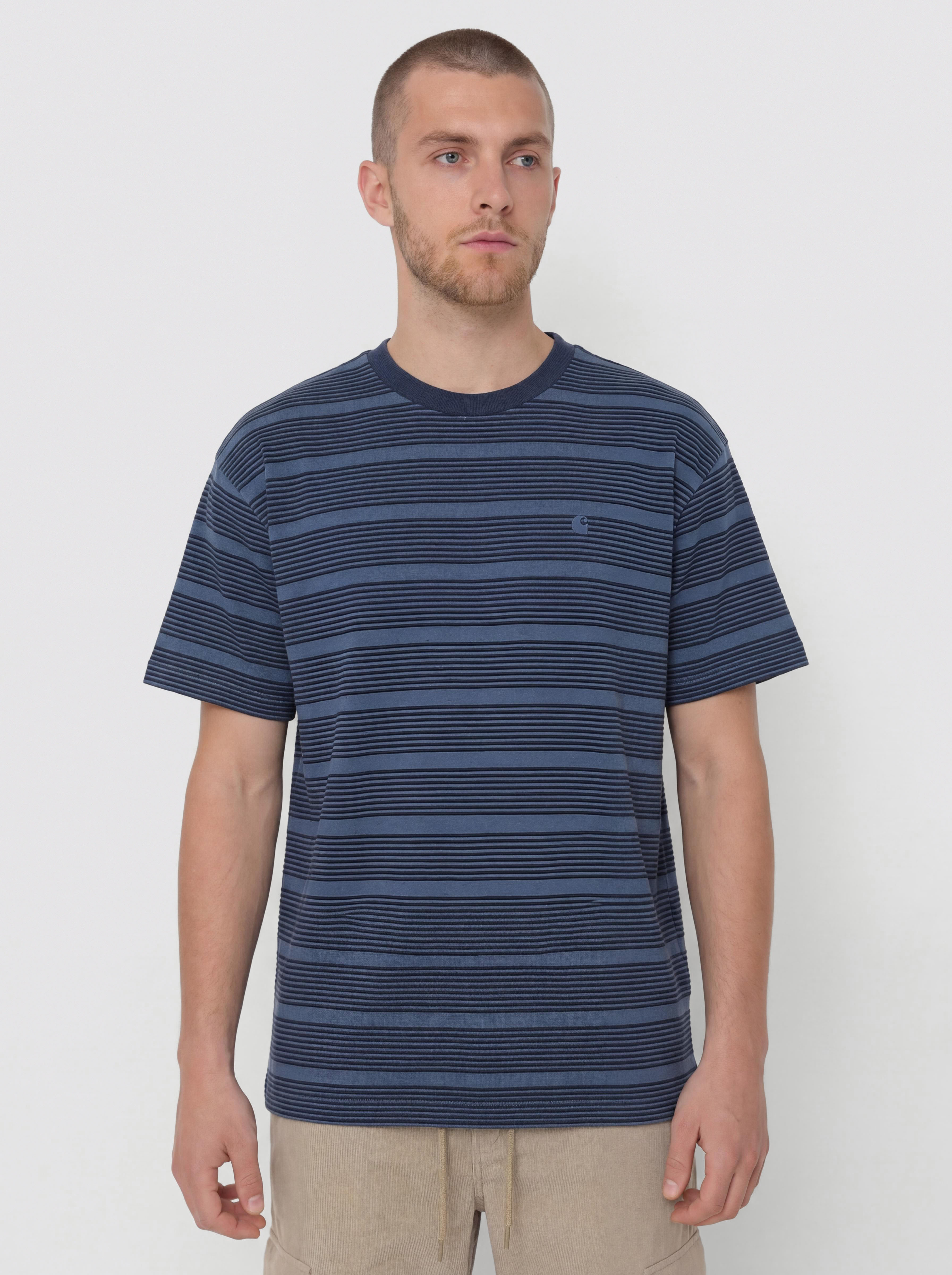 Tricou Carhartt WIP Hanson (hanson stripe/jupiter)