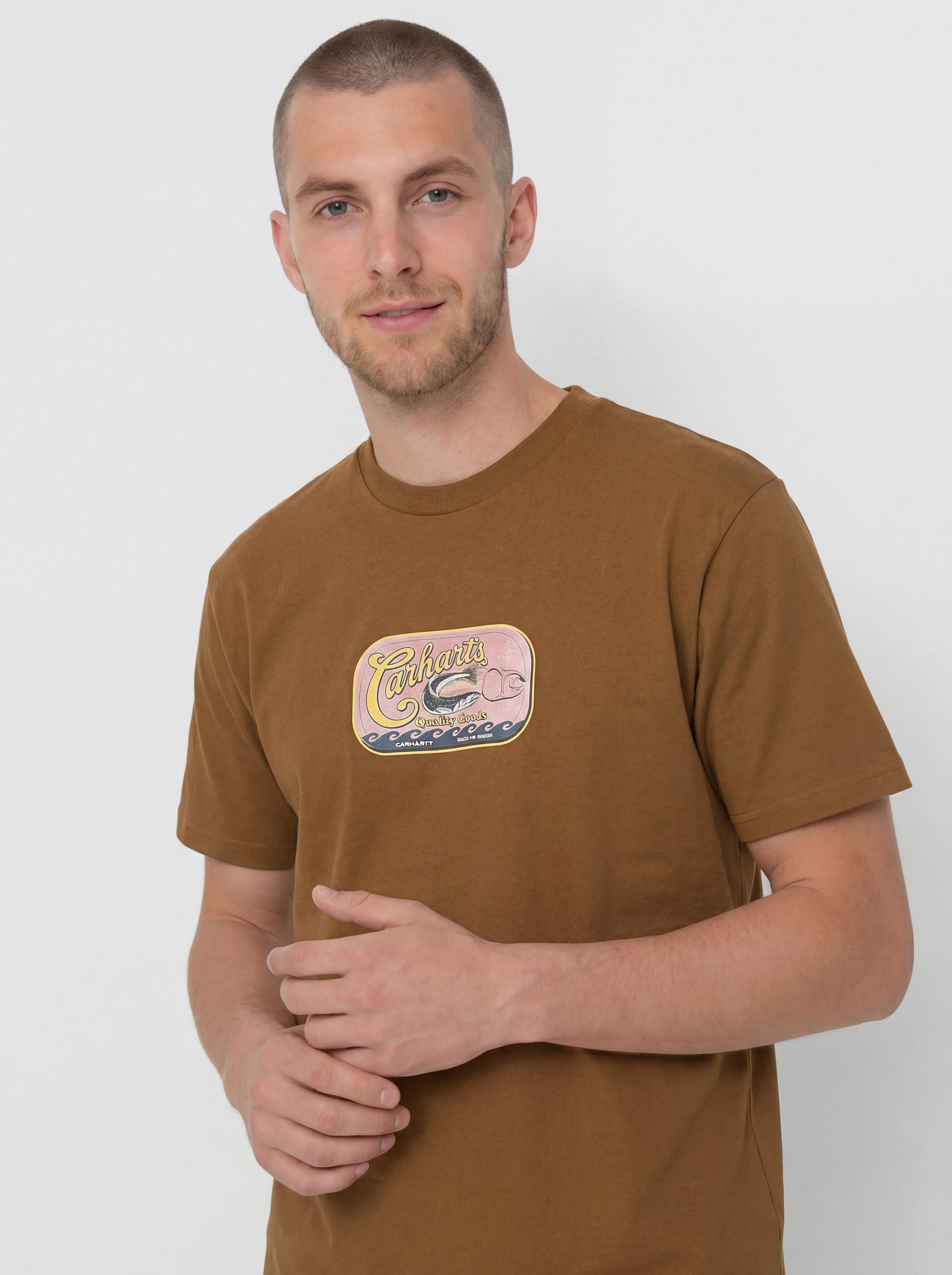 Tricou Carhartt WIP Sardinas (hamilton brown)