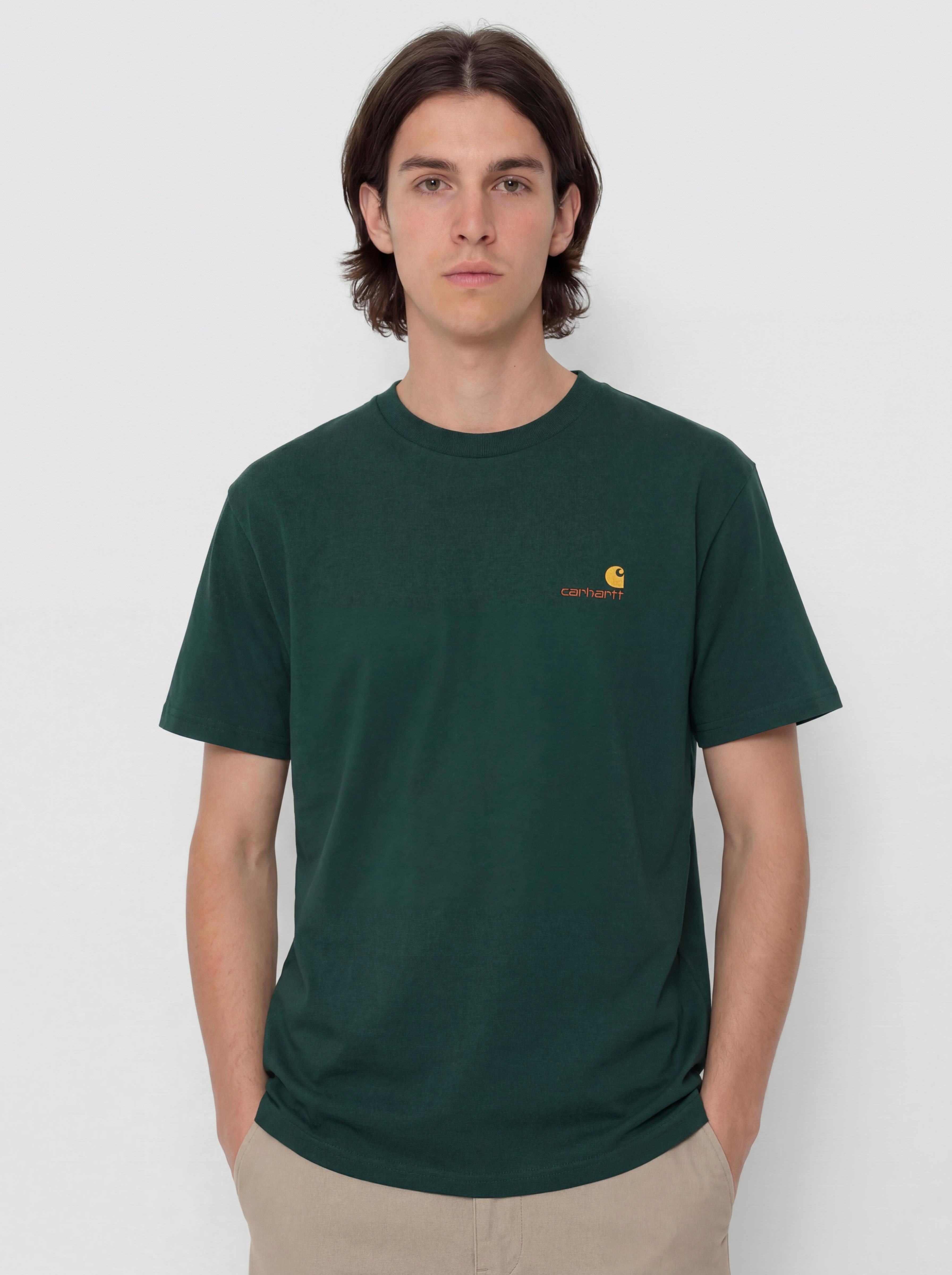 Tricou Carhartt WIP American Script (dark fir)