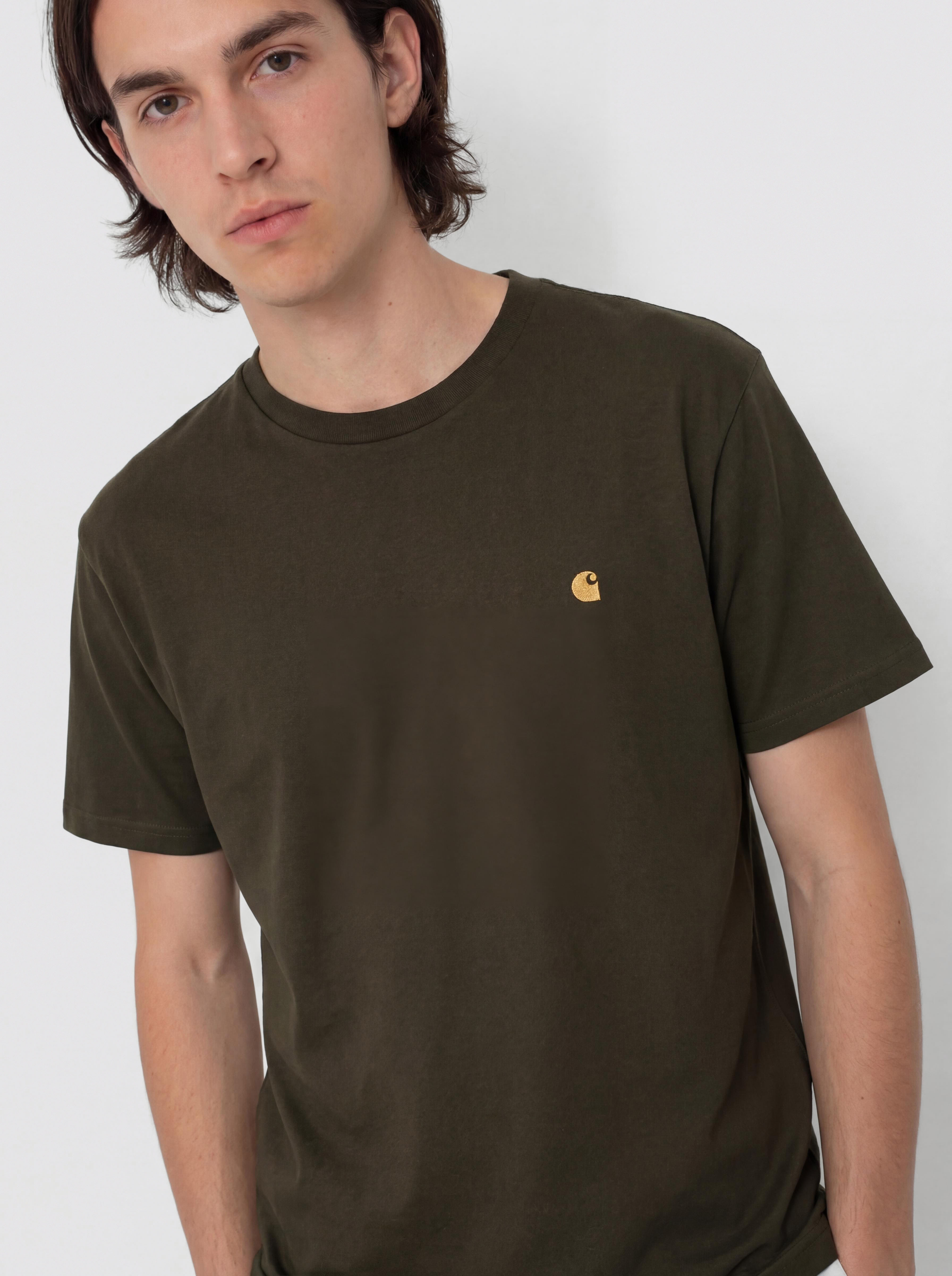 Tricou Carhartt WIP Chase (olive/gold)
