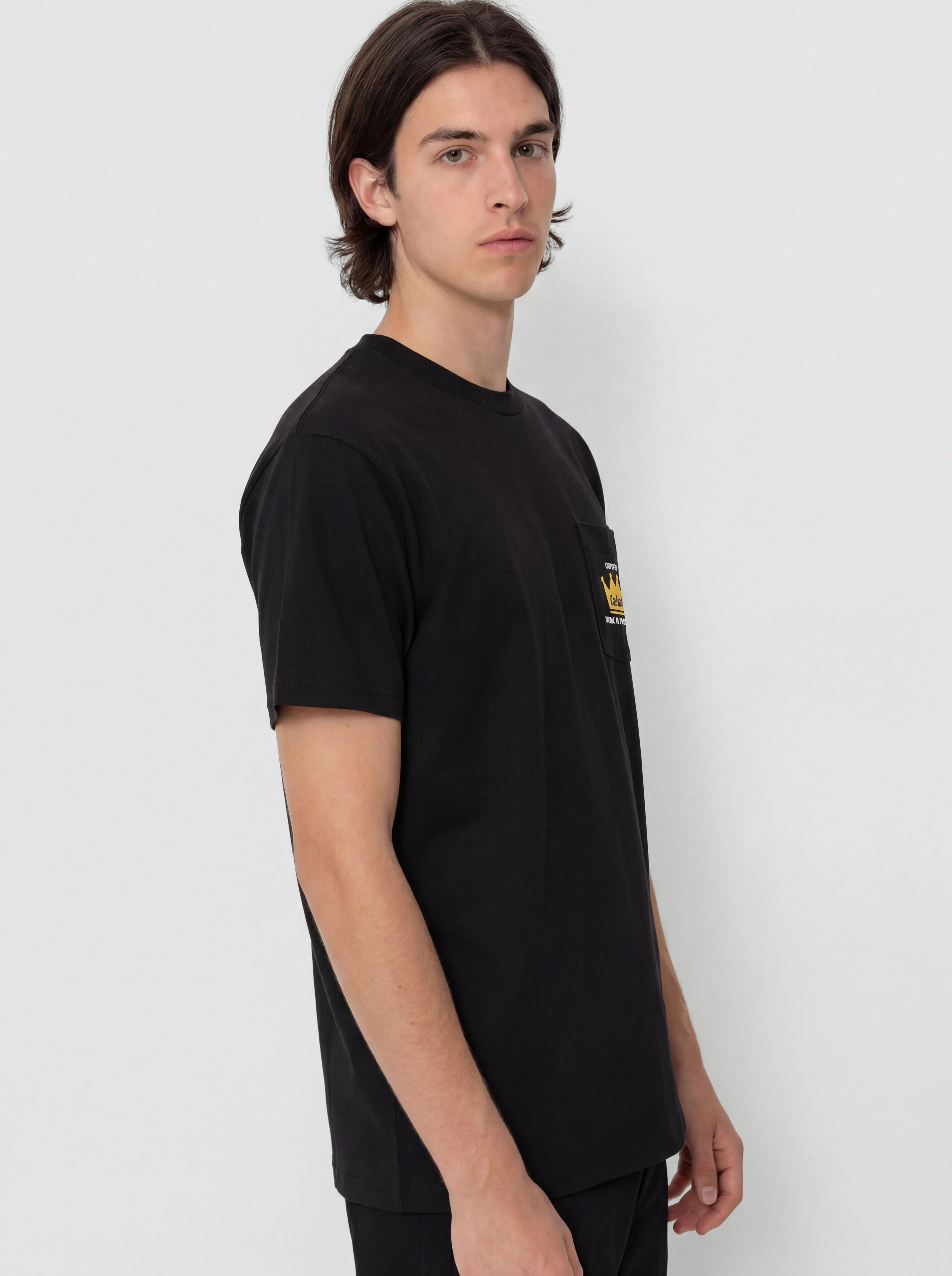 Tricou Carhartt WIP Crown Pocket (black)