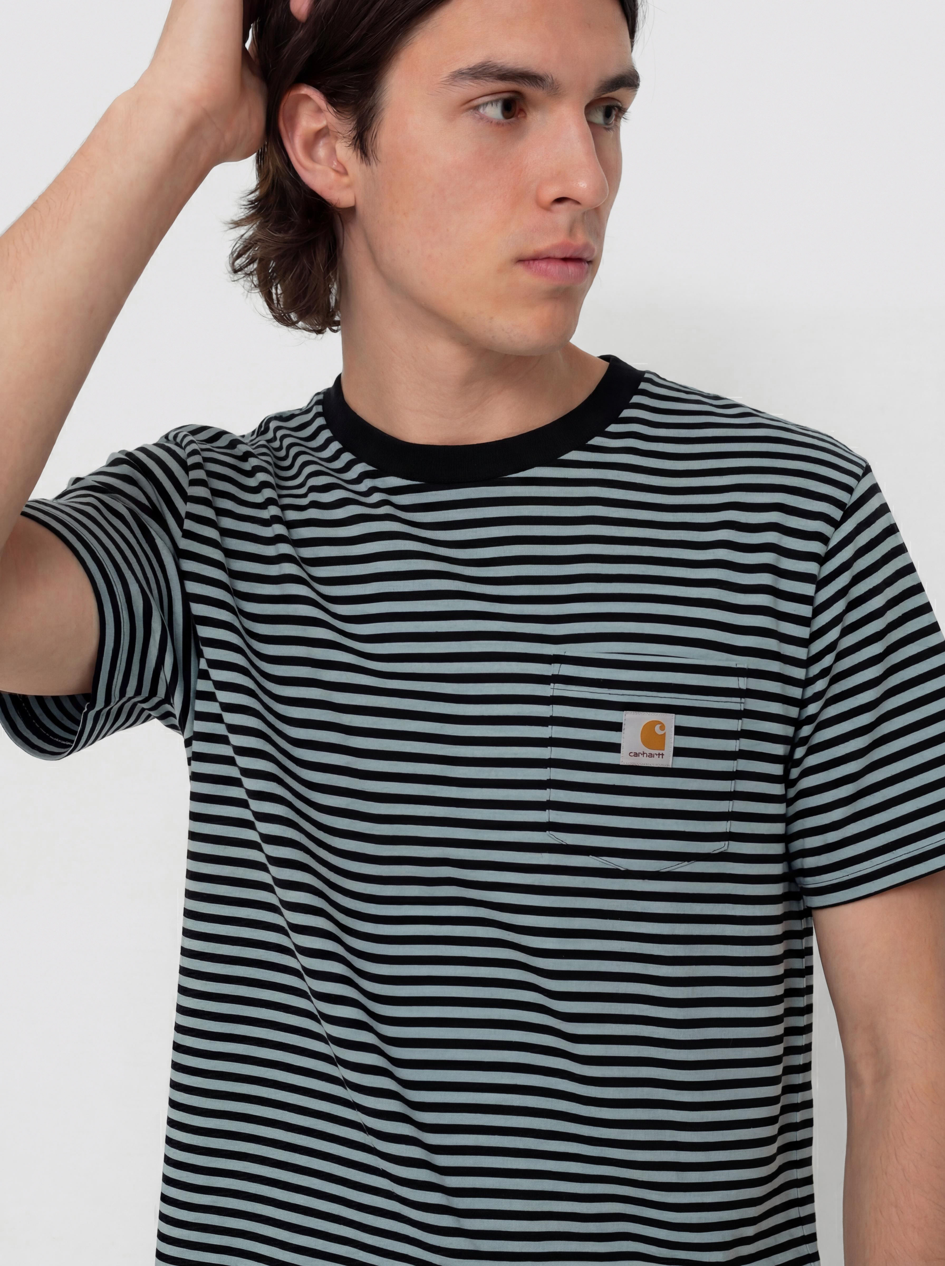 Tricou Carhartt WIP Verner Pocket (verner stripe/black/citadel)