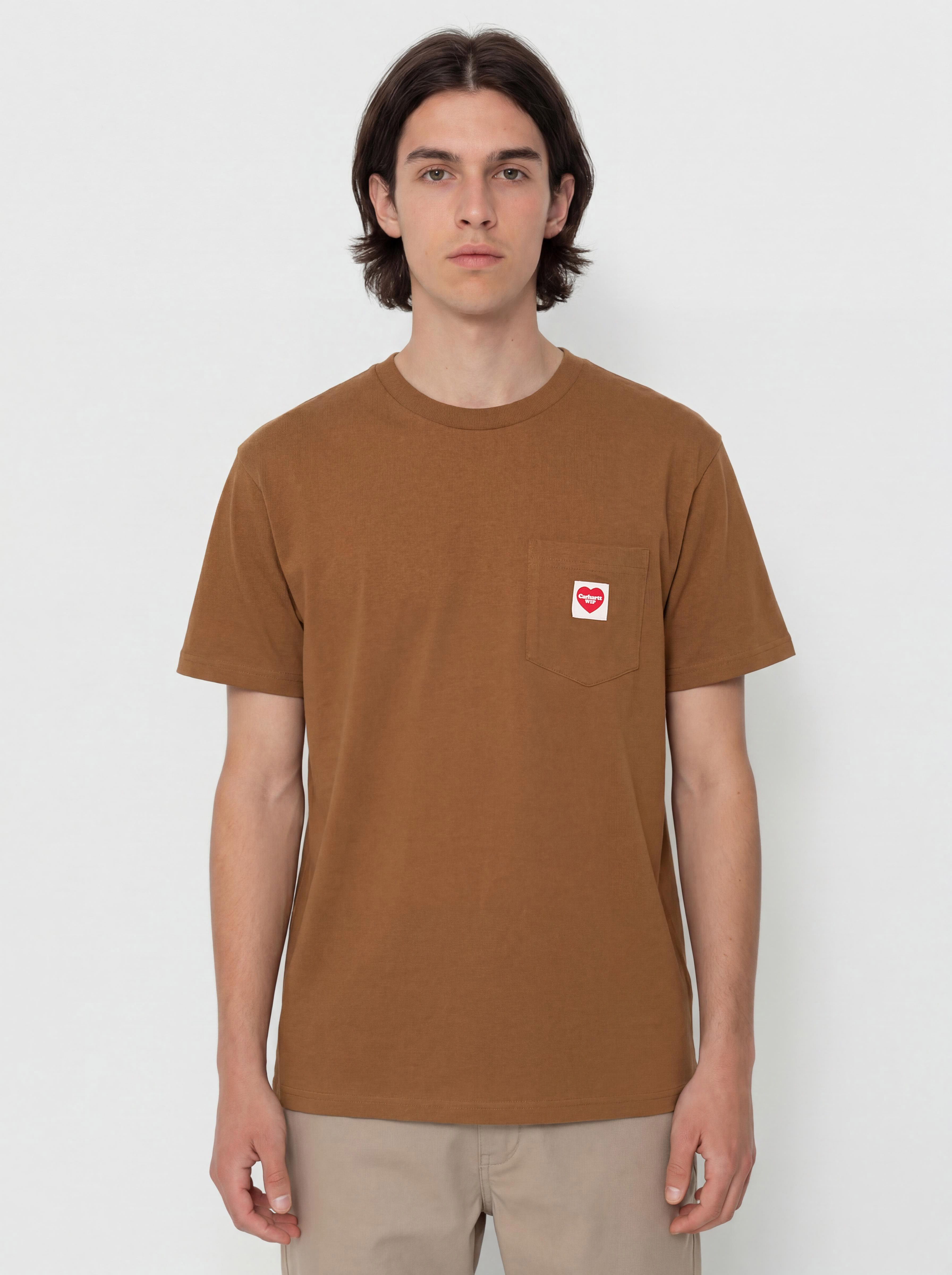 Tricou Carhartt WIP Pocket Heart (hamilton brown)